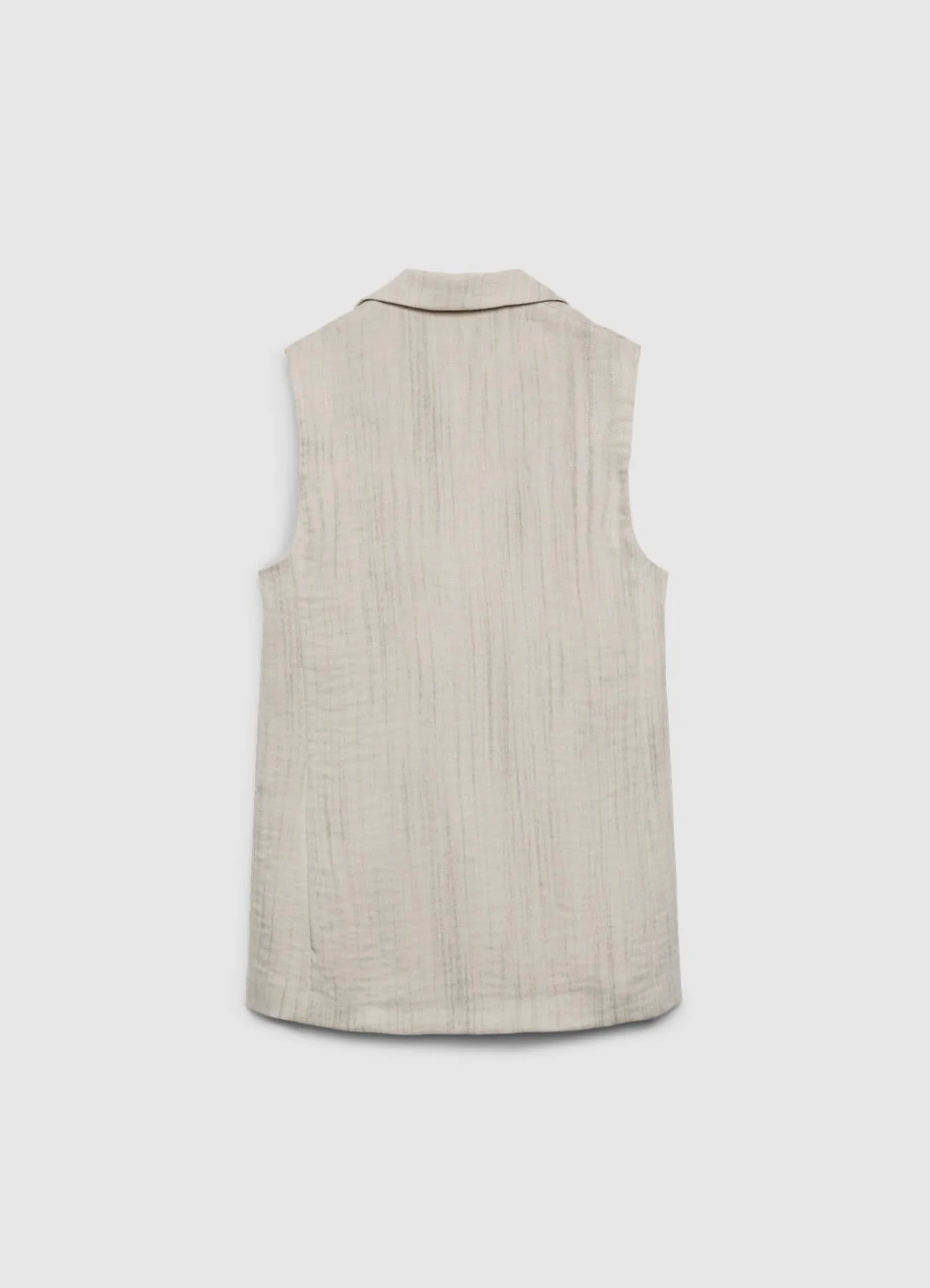 Gilet monopetto a tinta unita - Image 5