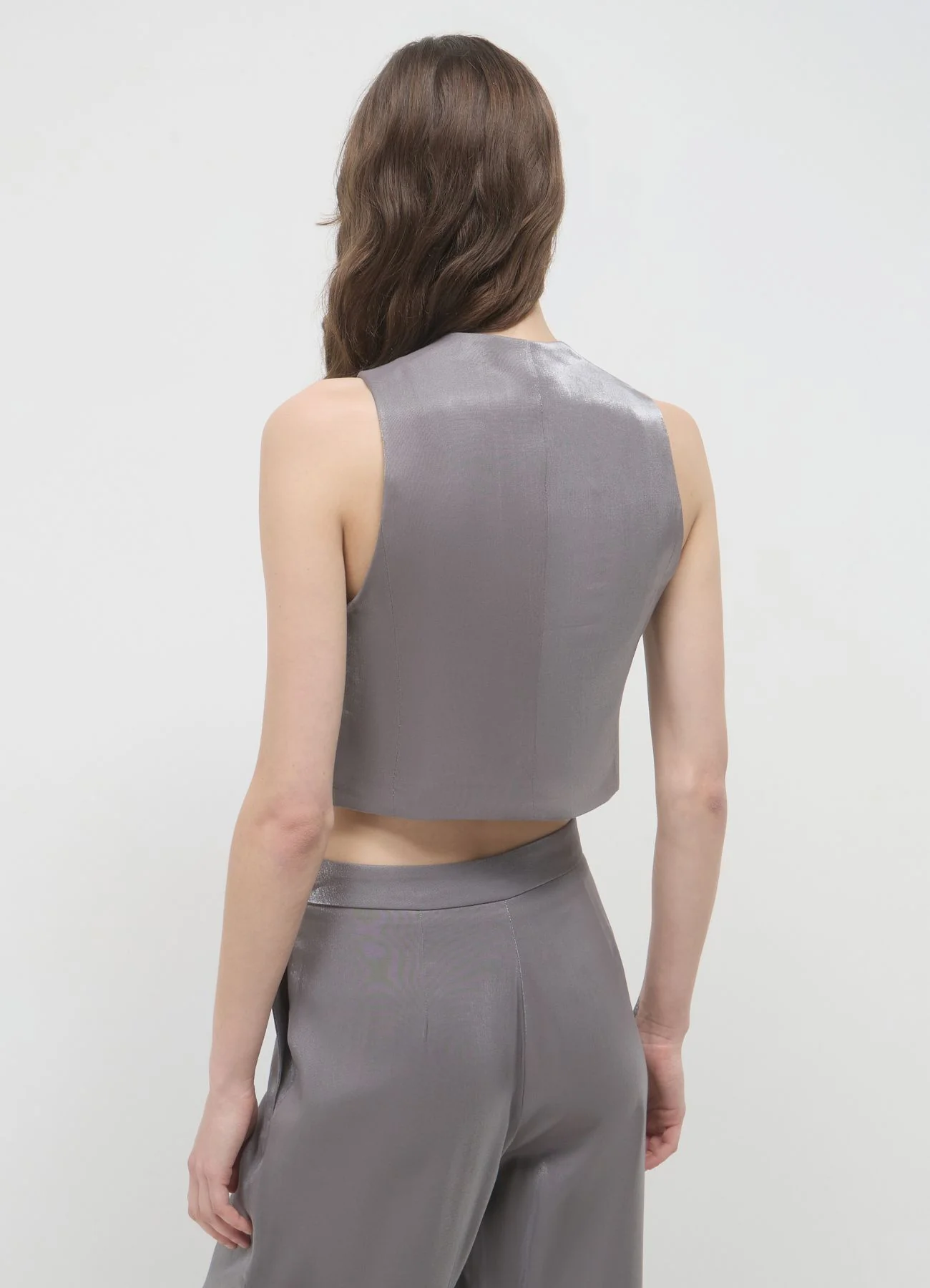 Gilet tessuto cangiante