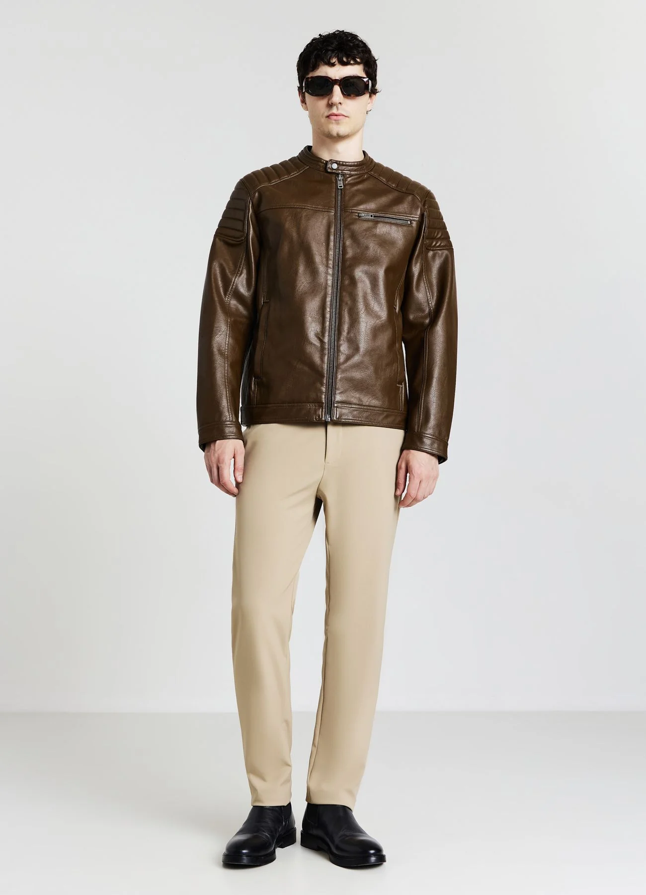Giubbotto biker similpelle - Image 2