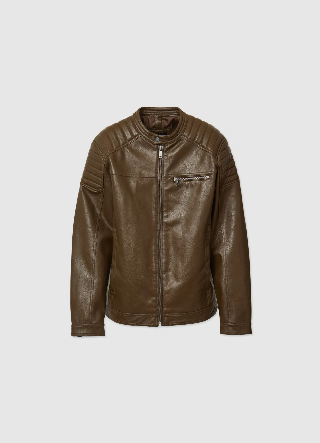Giubbotto biker similpelle - Image 7