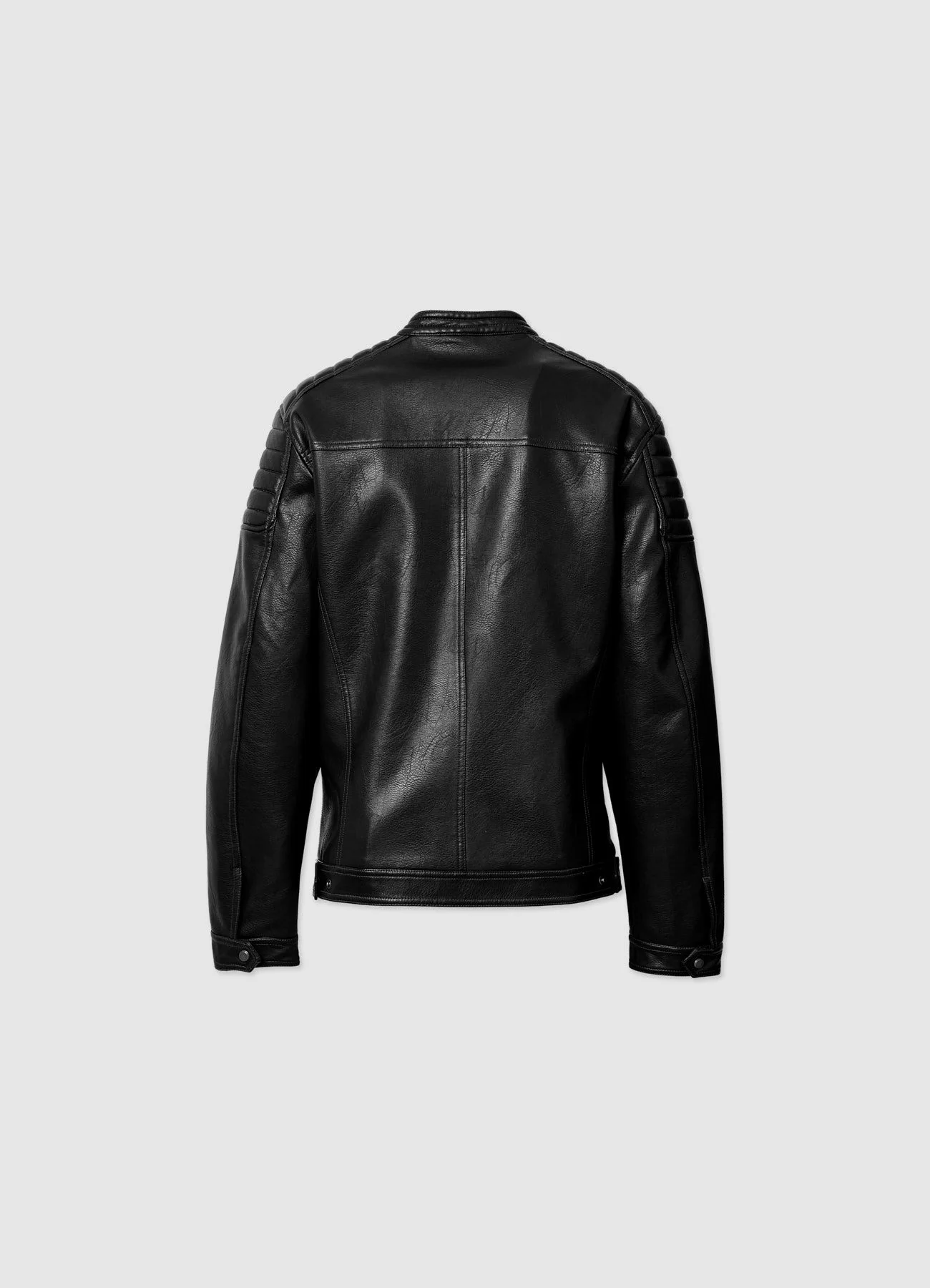Giubbotto biker similpelle - Image 7