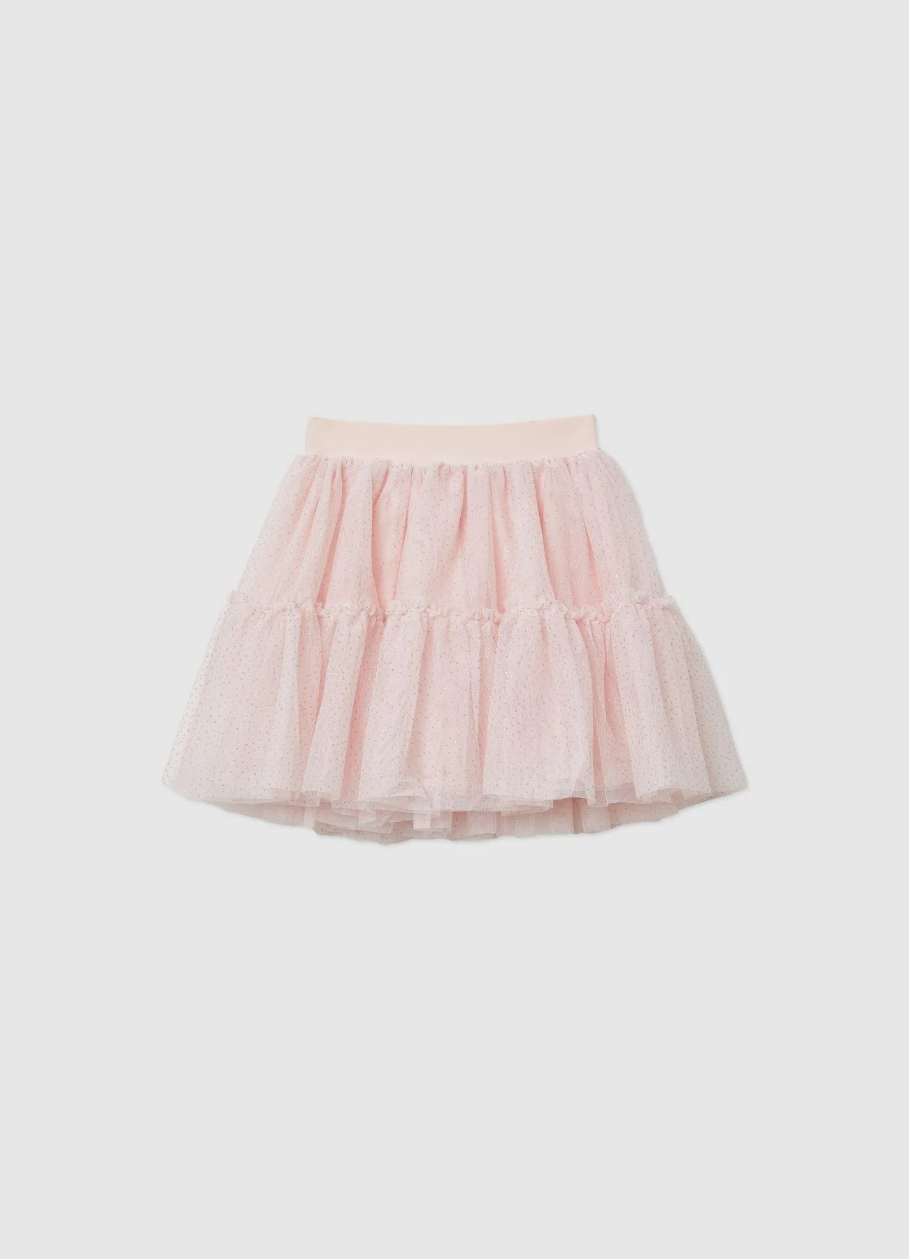 Gonna con balze in tulle glitter - Image 3
