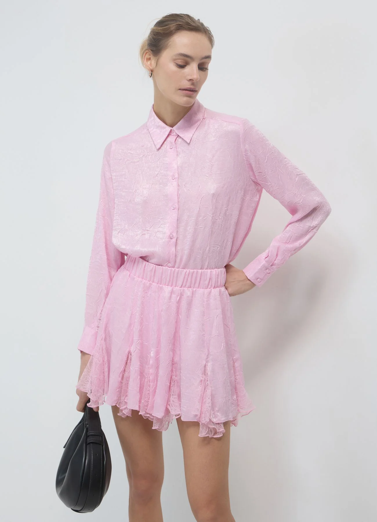 Gonna frill inserti pizzo - Image 3