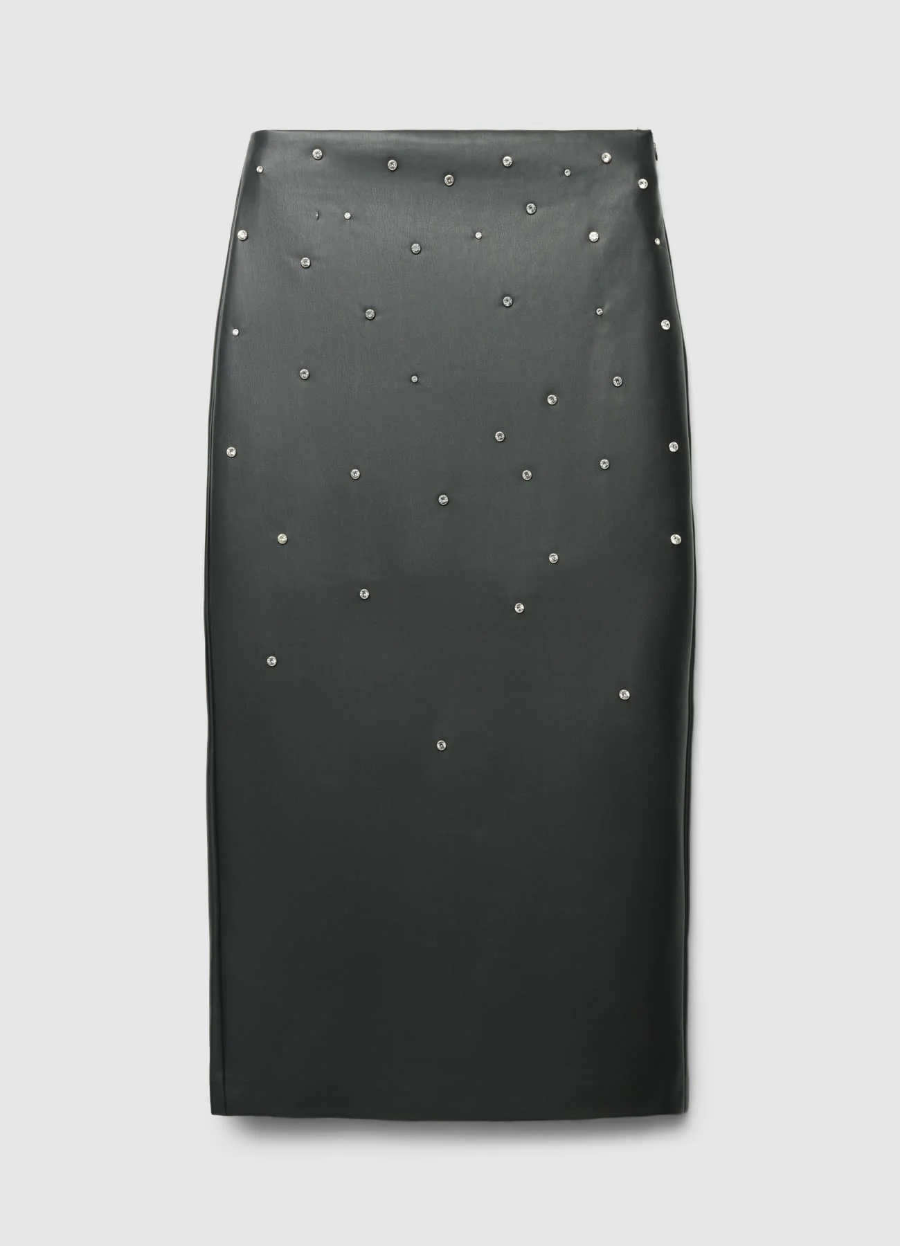 Gonna longuette con strass e spacco - Image 4