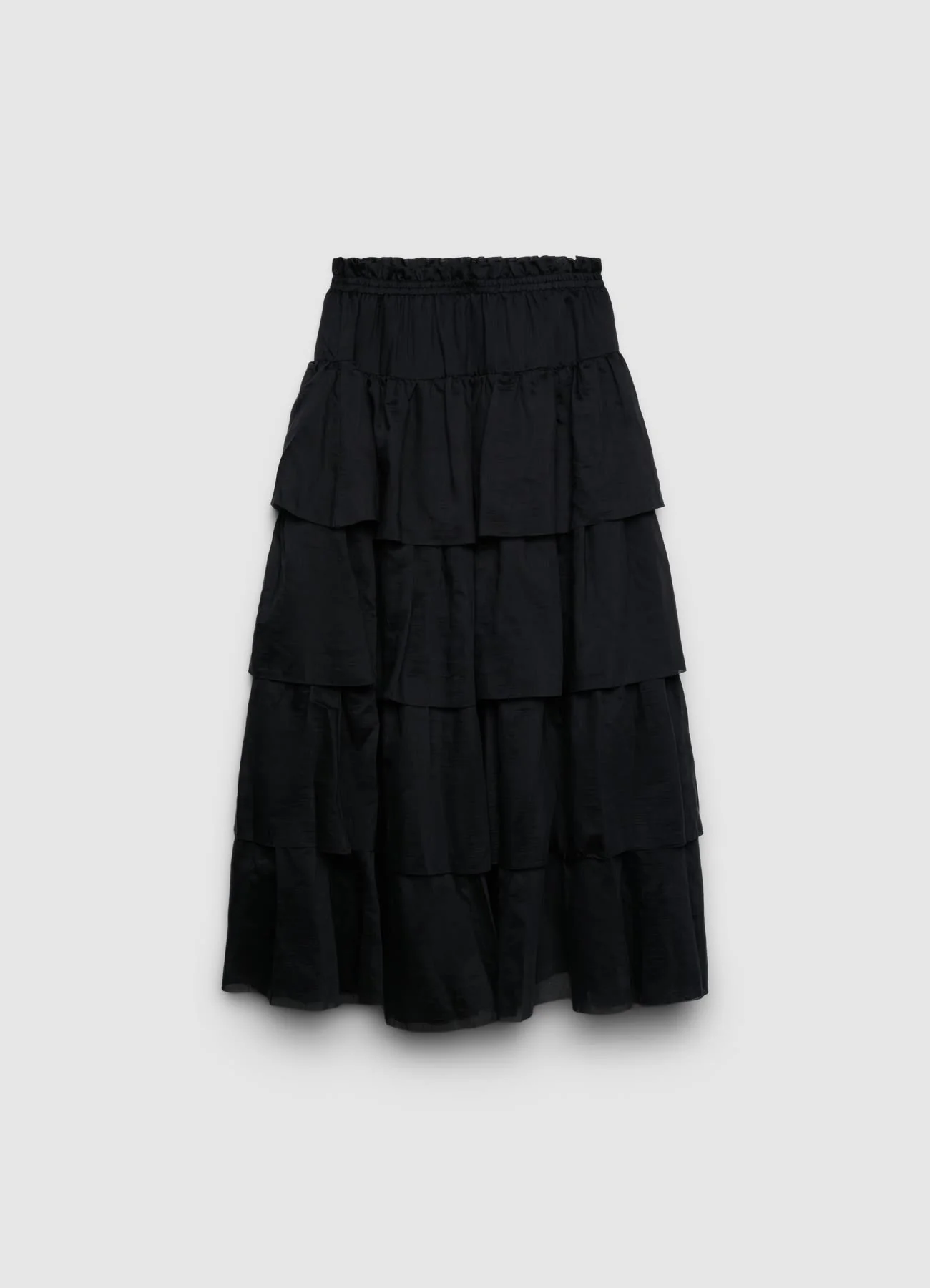 Gonna lunga a balze con vita elasticizzata - Image 6