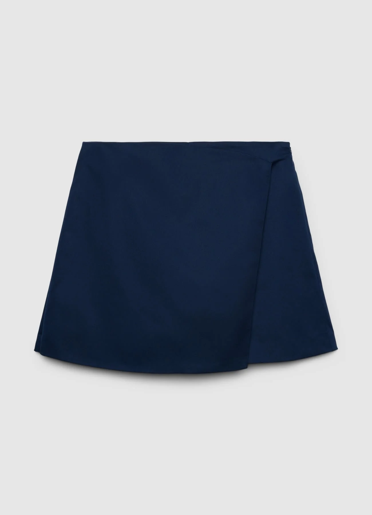 Gonna-pantalone a portafoglio tinta unita - Image 4