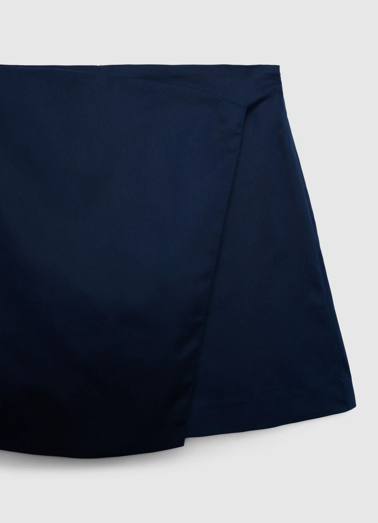 Gonna-pantalone a portafoglio tinta unita - Image 5