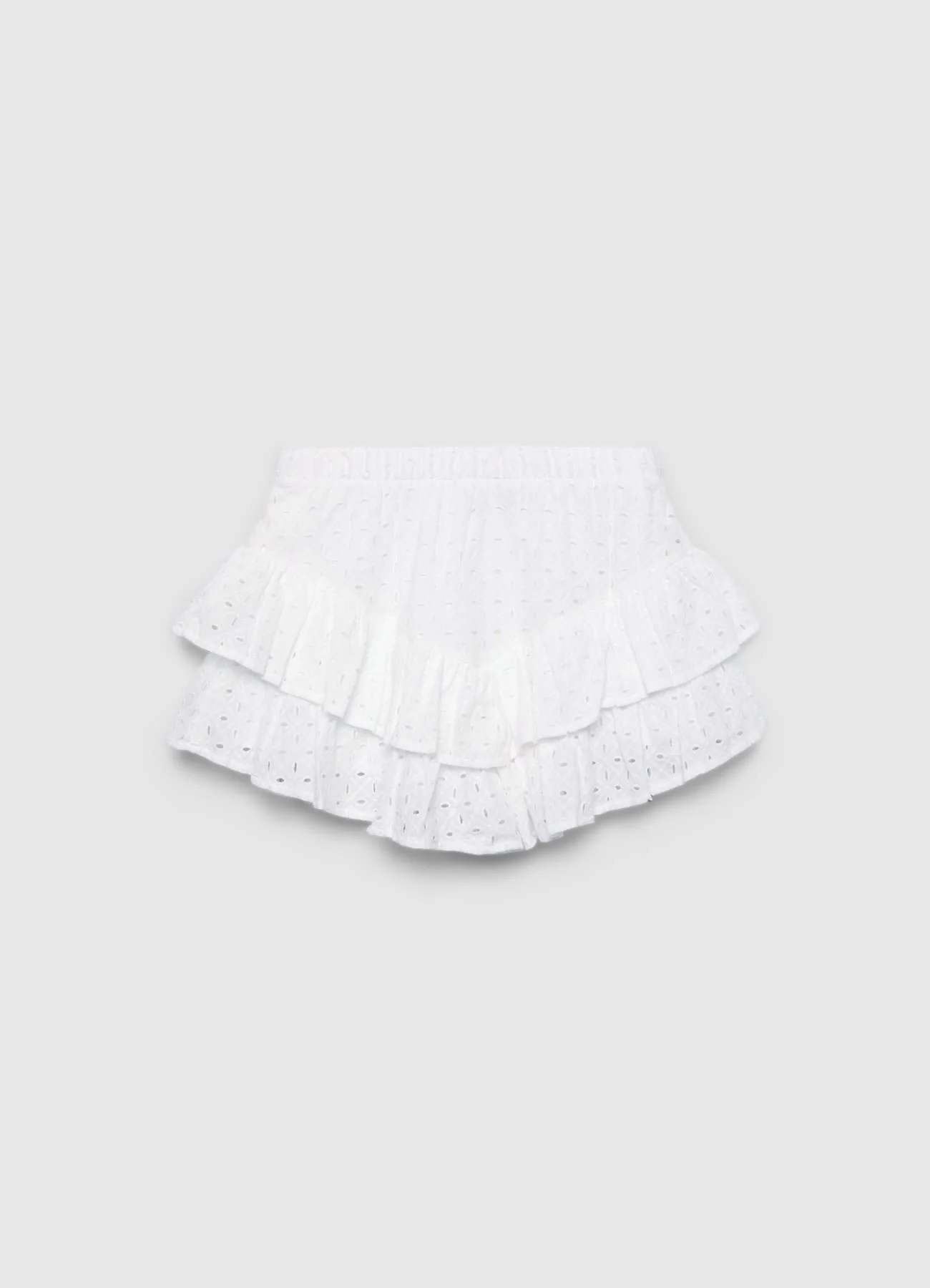 Gonna-pantalone con balze in sangallo - Image 5