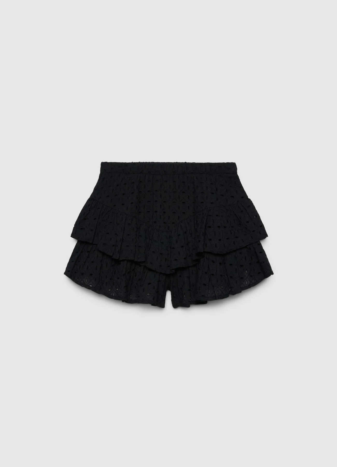 Gonna-pantalone con balze in sangallo - Image 5