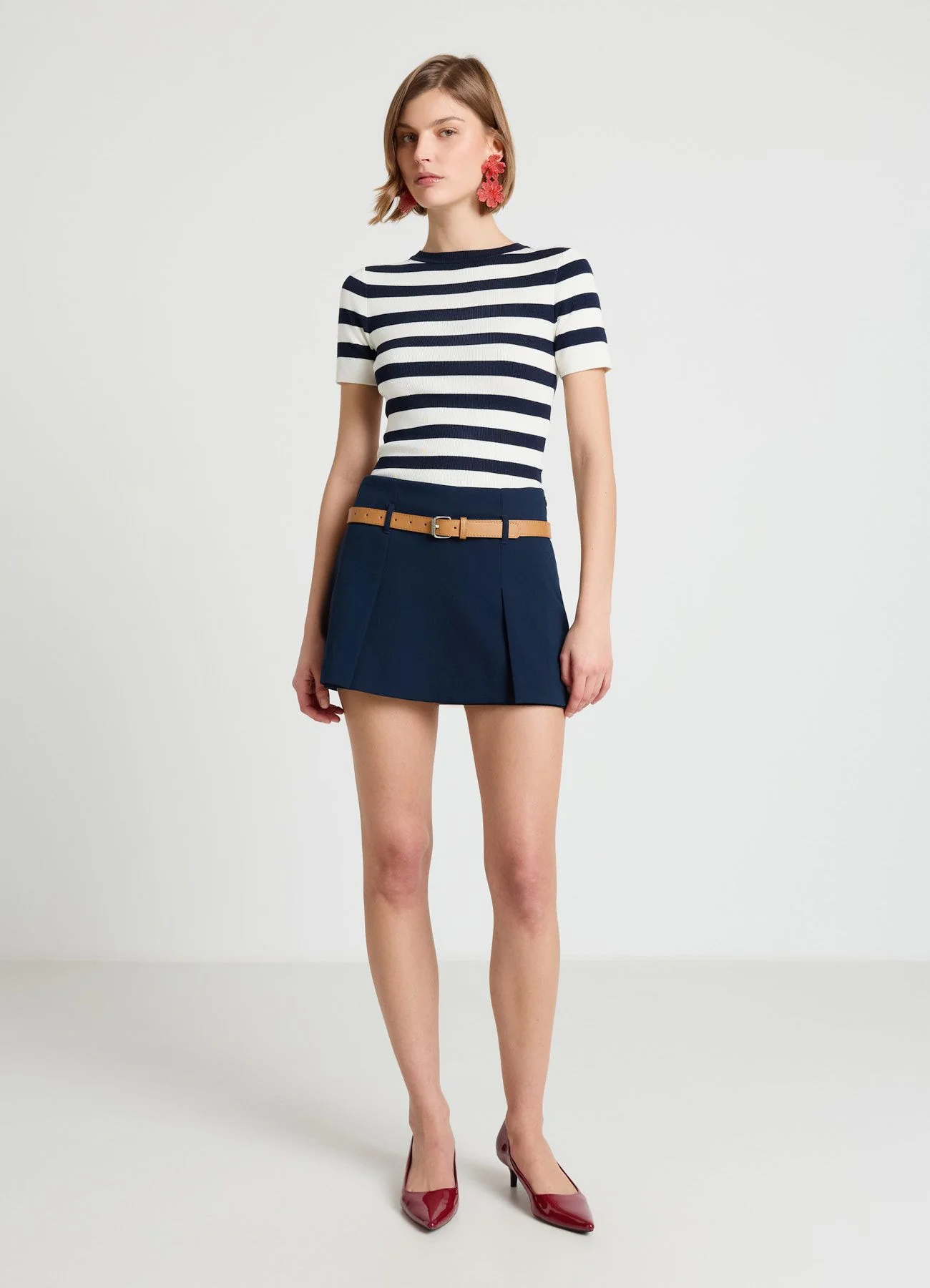 Gonna-pantalone con cintura