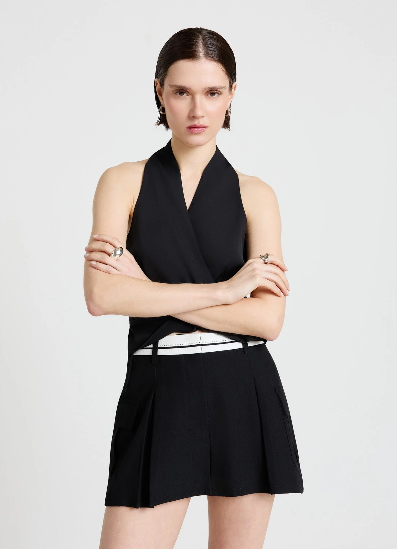 Gonna-pantalone con tasconi - Image 2