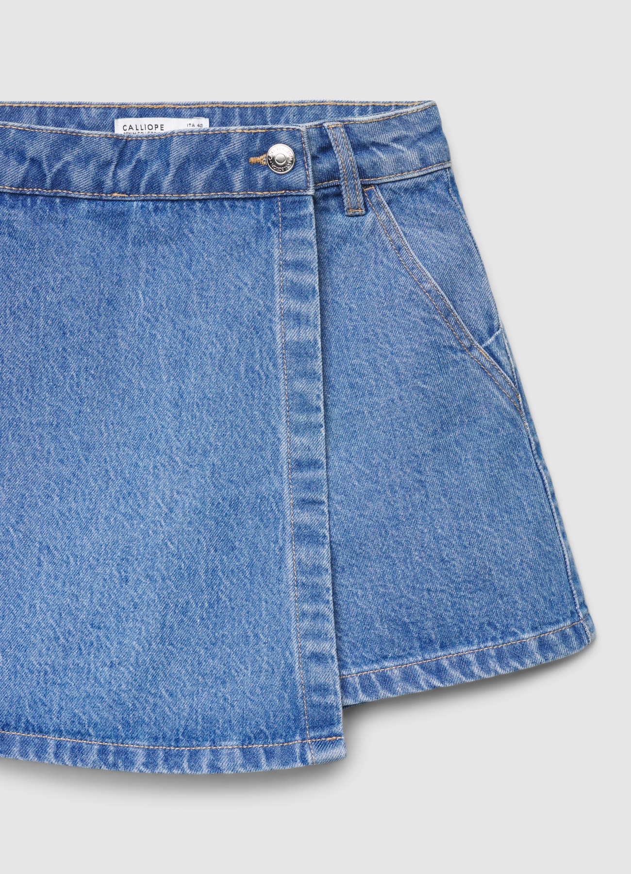 Gonna-pantalone in denim - Image 4