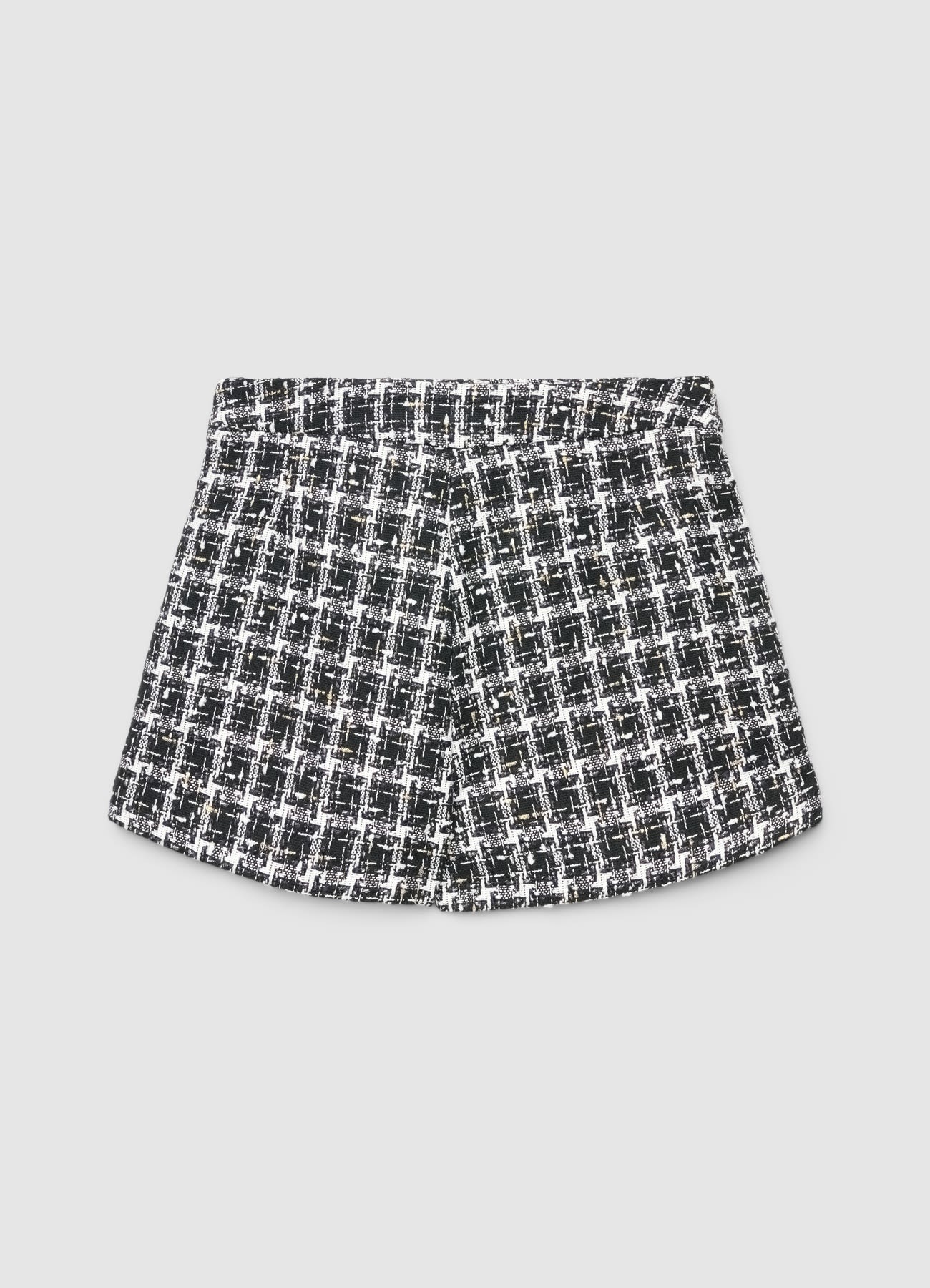 Gonna-pantalone in tweed con fantasia - Image 5