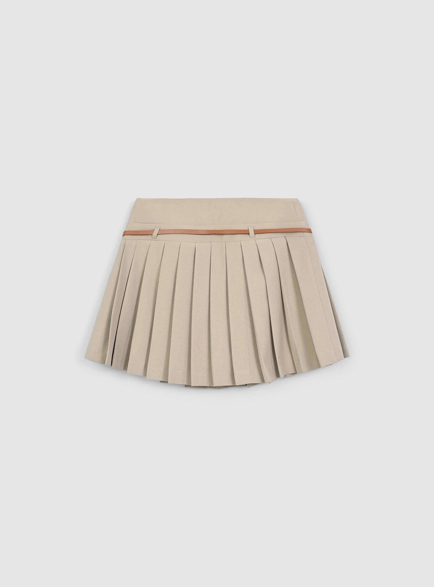 Gonna pantalone plissettato con cintura - Image 5
