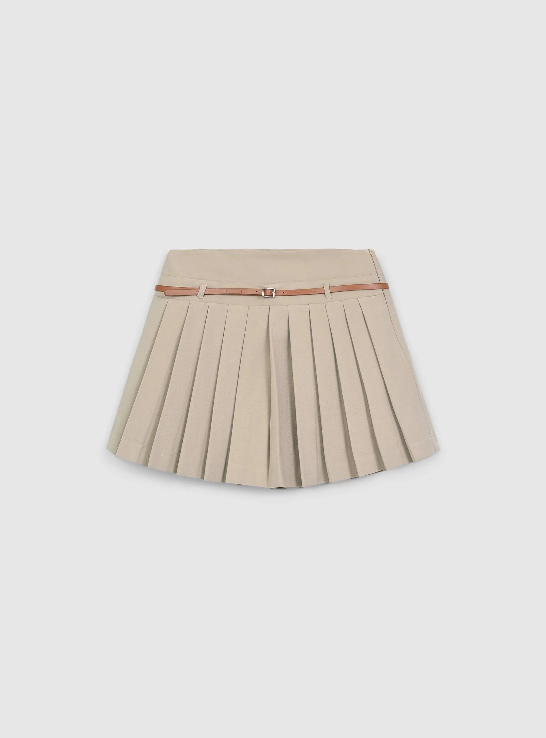 Gonna pantalone plissettato con cintura - Image 6