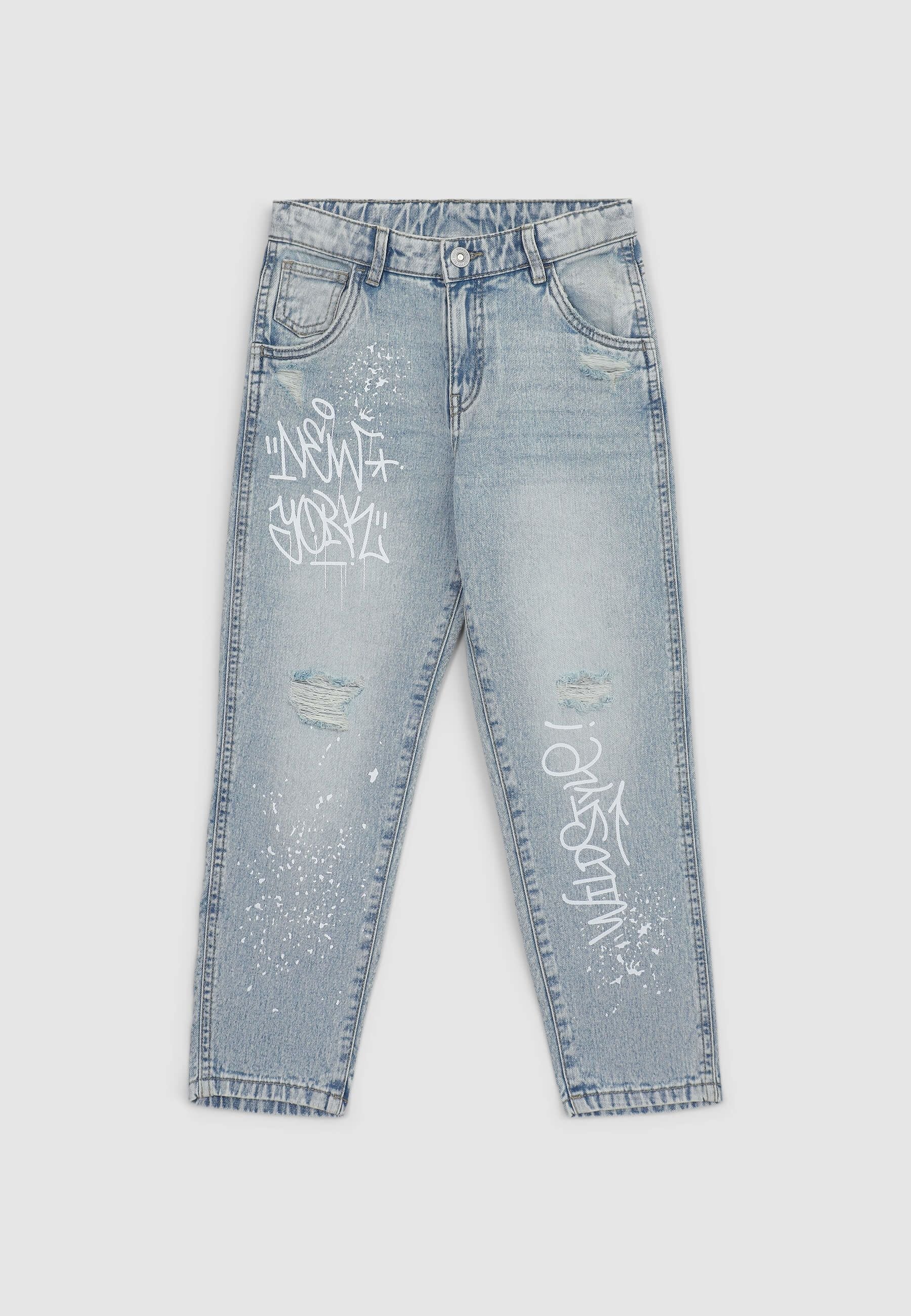 Jeans baggy stampe graffiti - Image 4