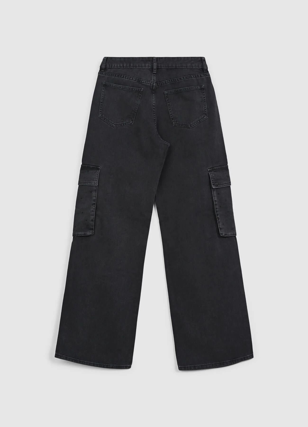Jeans cargo con strass - Image 6