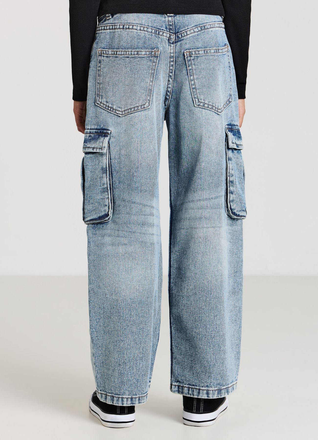 Jeans cargo wide leg