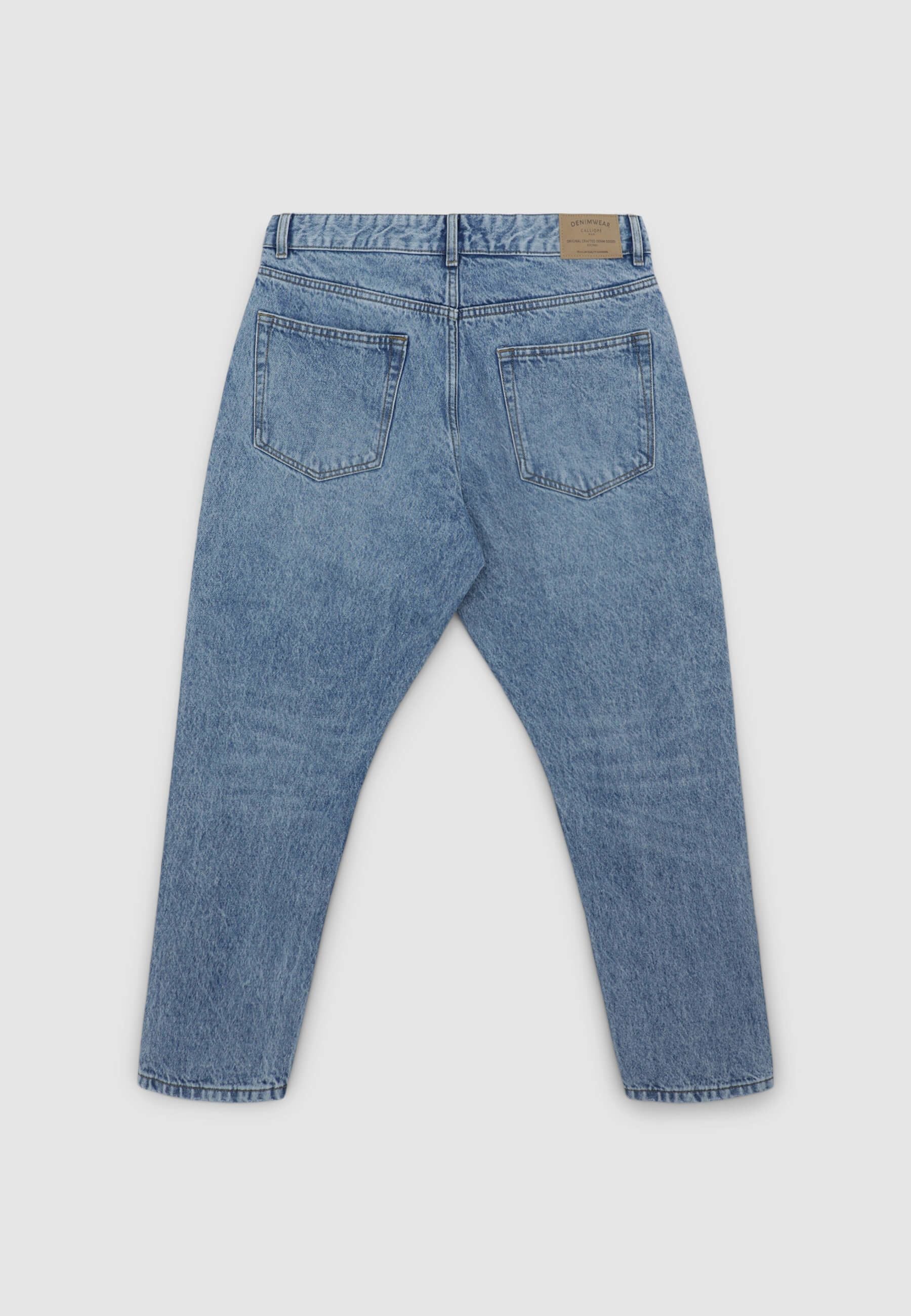 Jeans cropped con strappi - Image 5