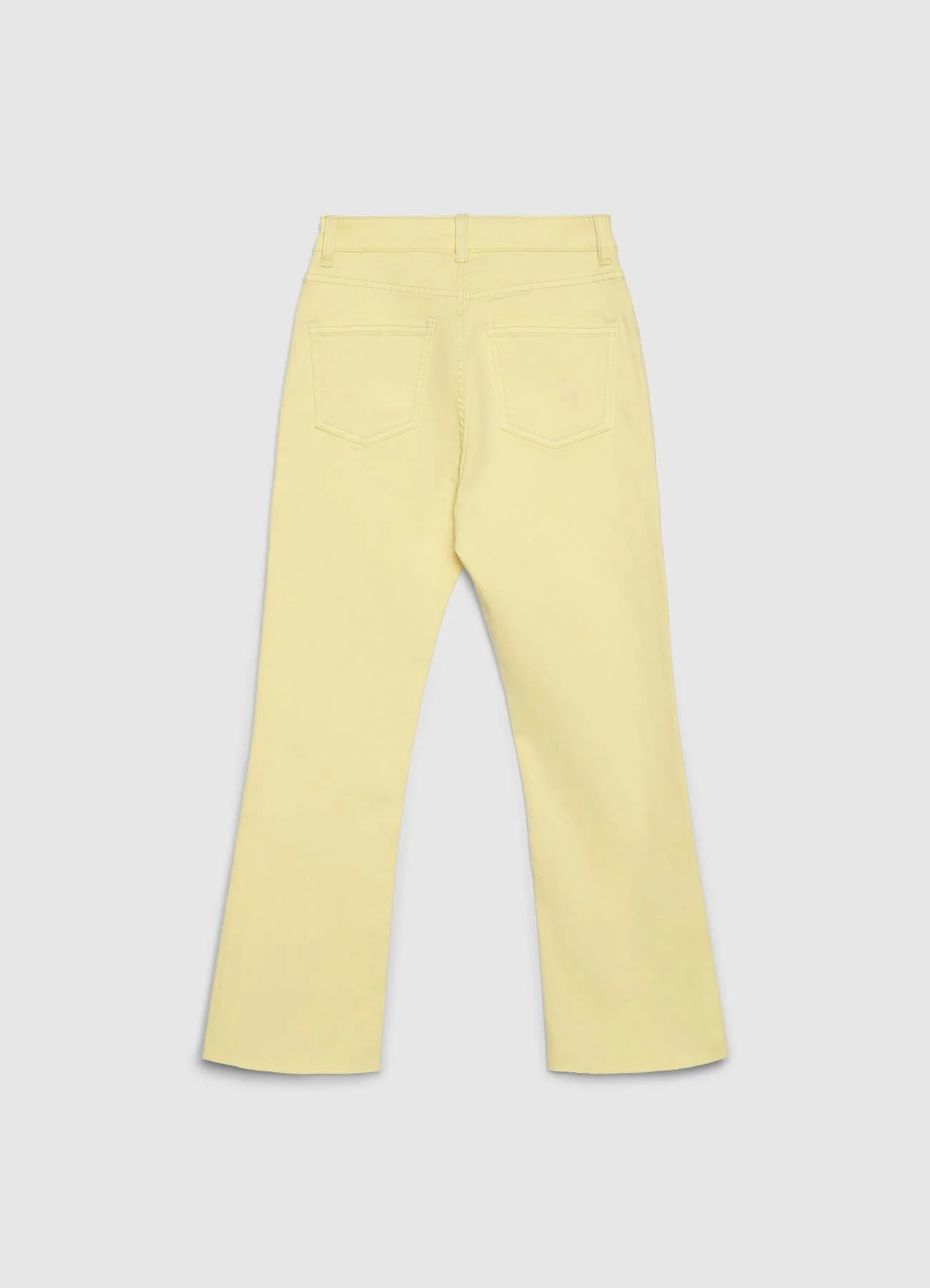 Jeans cropped flare a tinta unita - Image 4