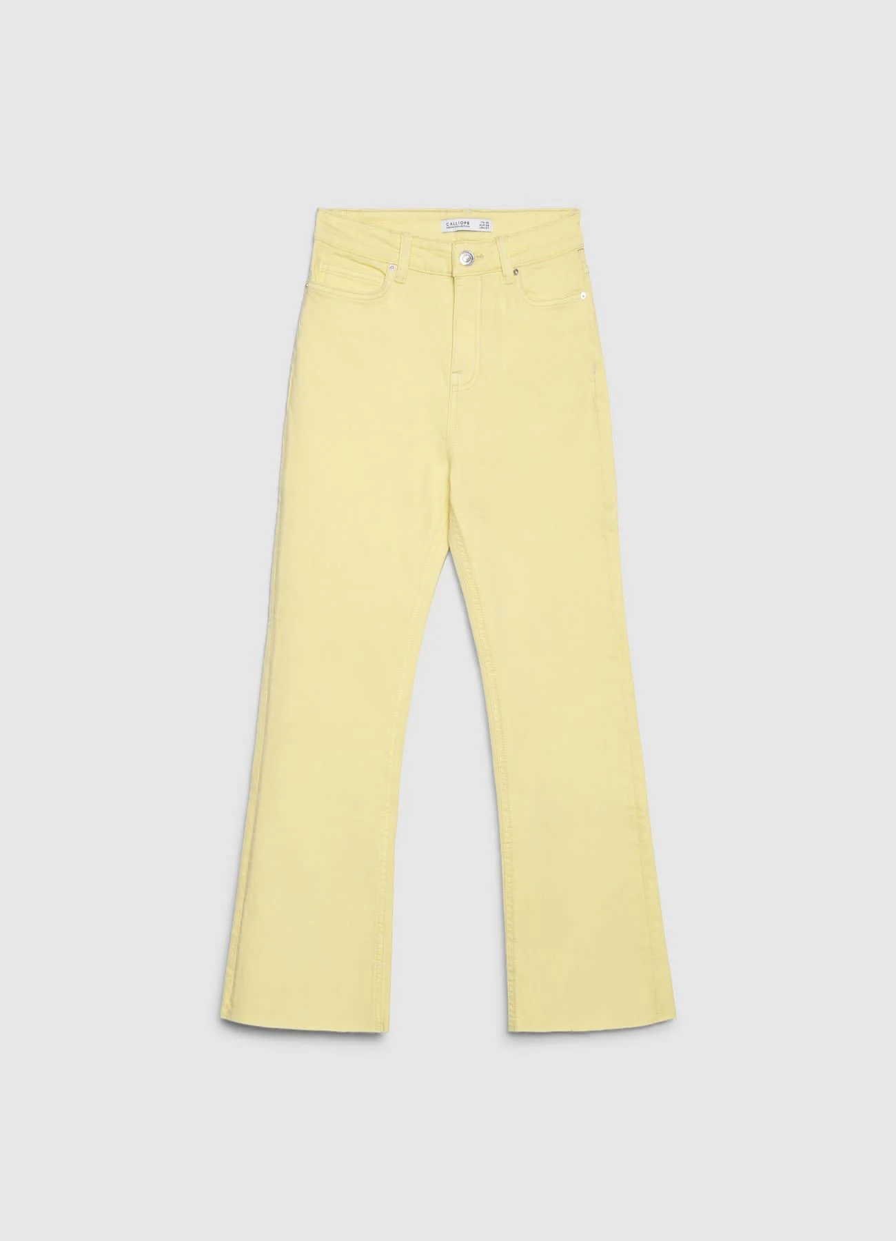 Jeans cropped flare a tinta unita - Image 5