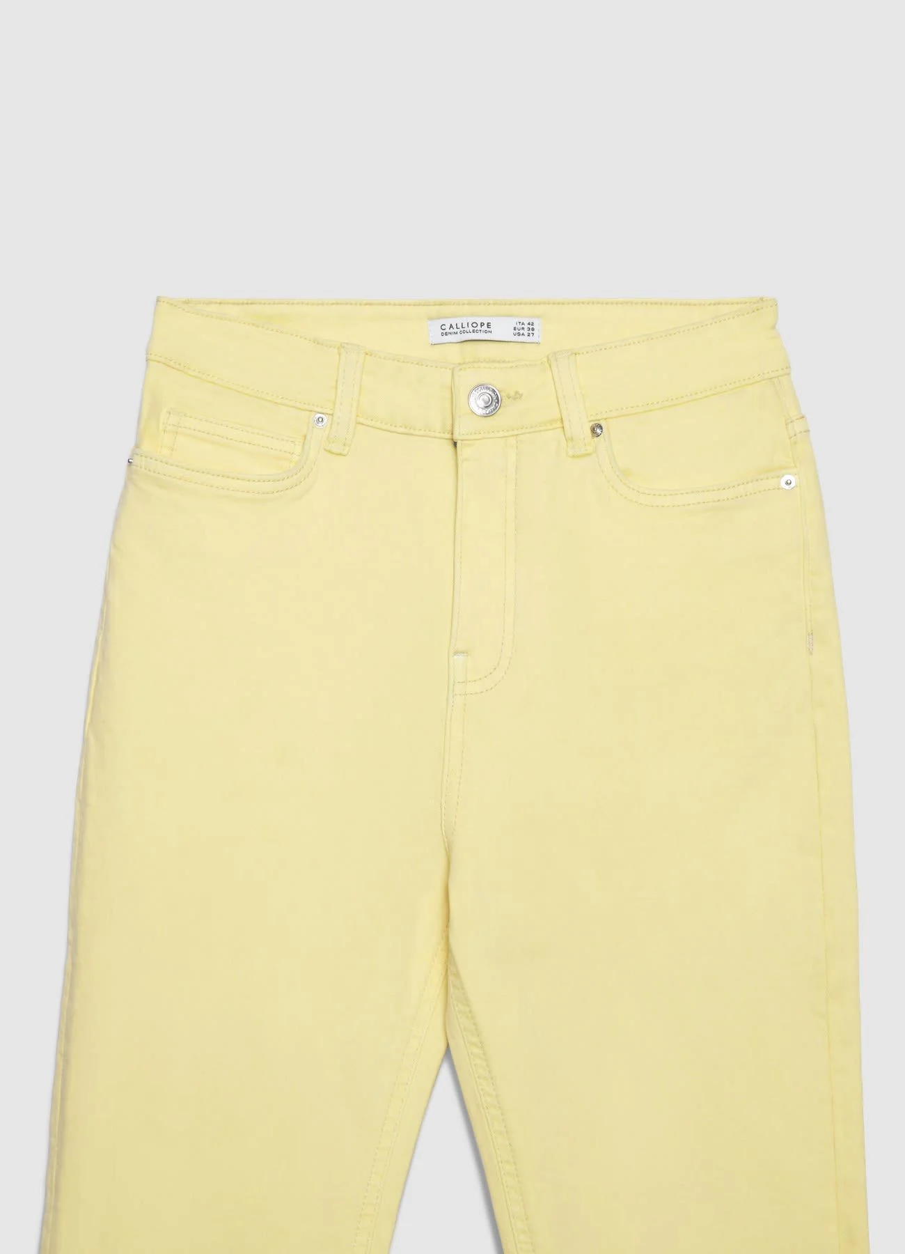 Jeans cropped flare a tinta unita - Image 6