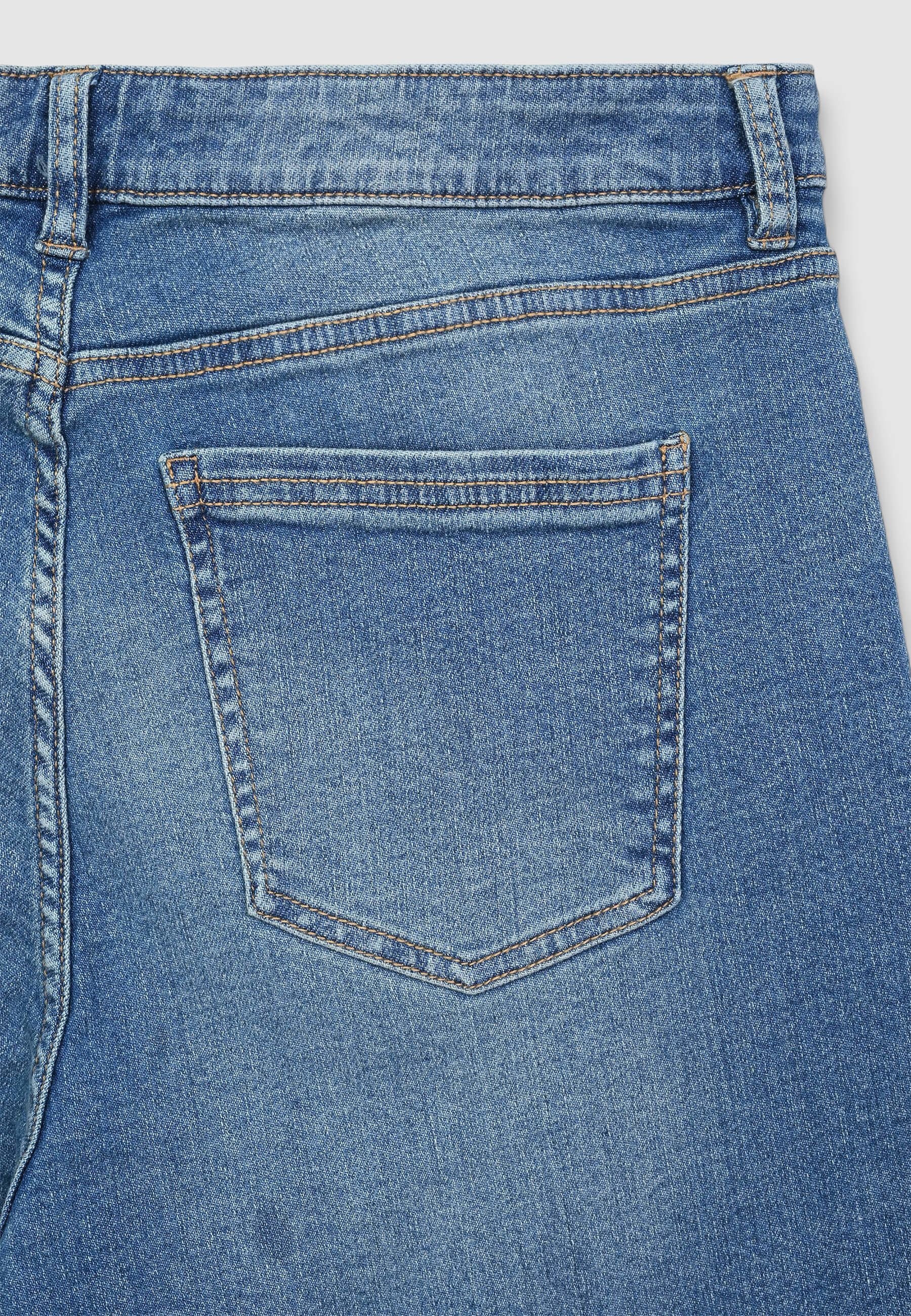 Jeans cropped flare effetto sabbiato - Image 6