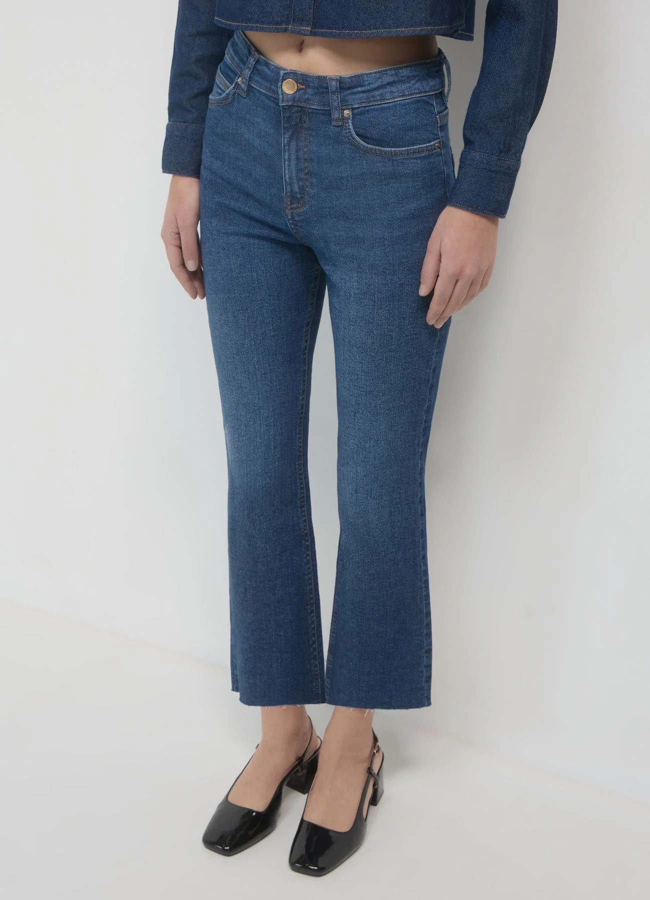 Jeans cropped flare - Image 3