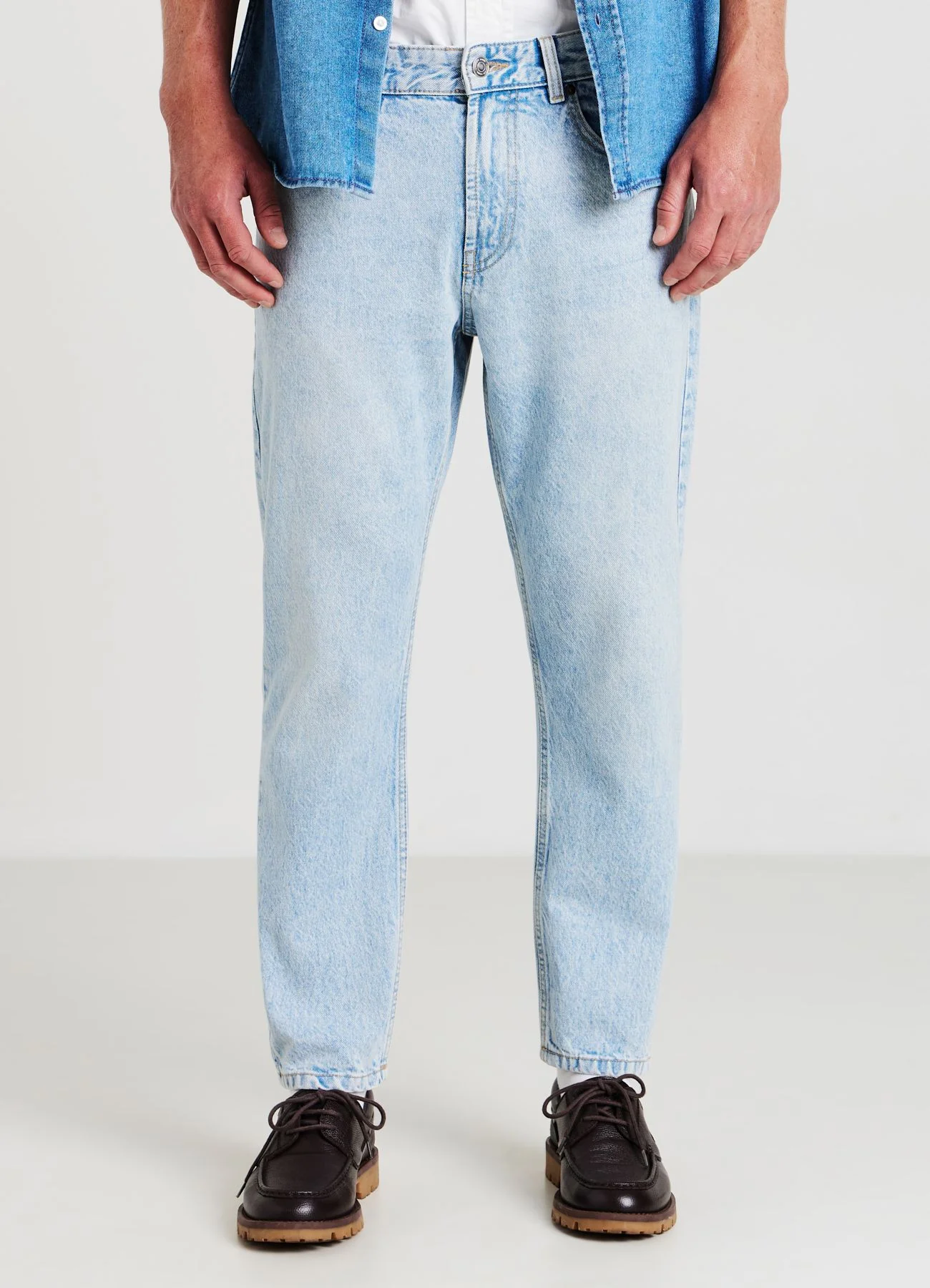 Jeans cropped slavati