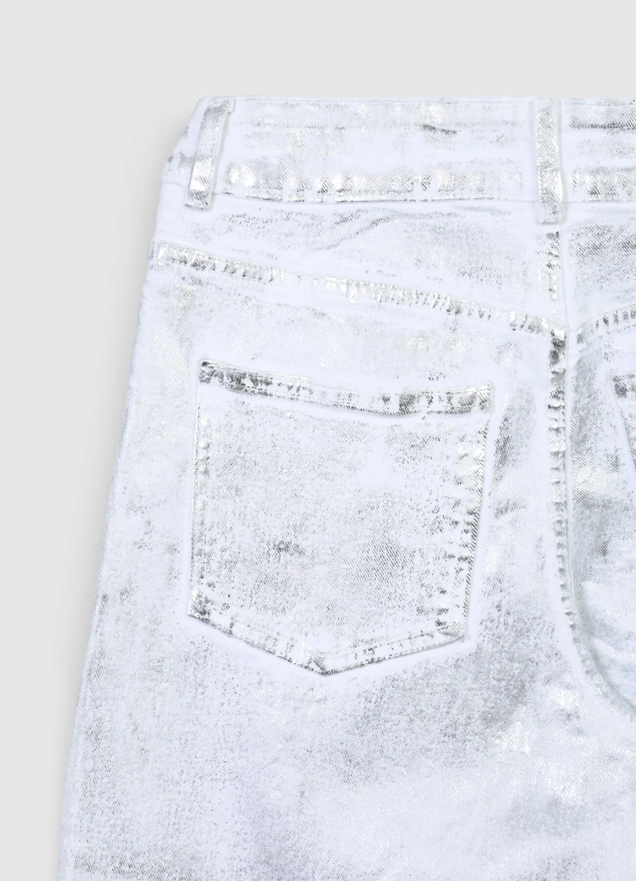 Jeans culotte effetto spalmato - Image 3