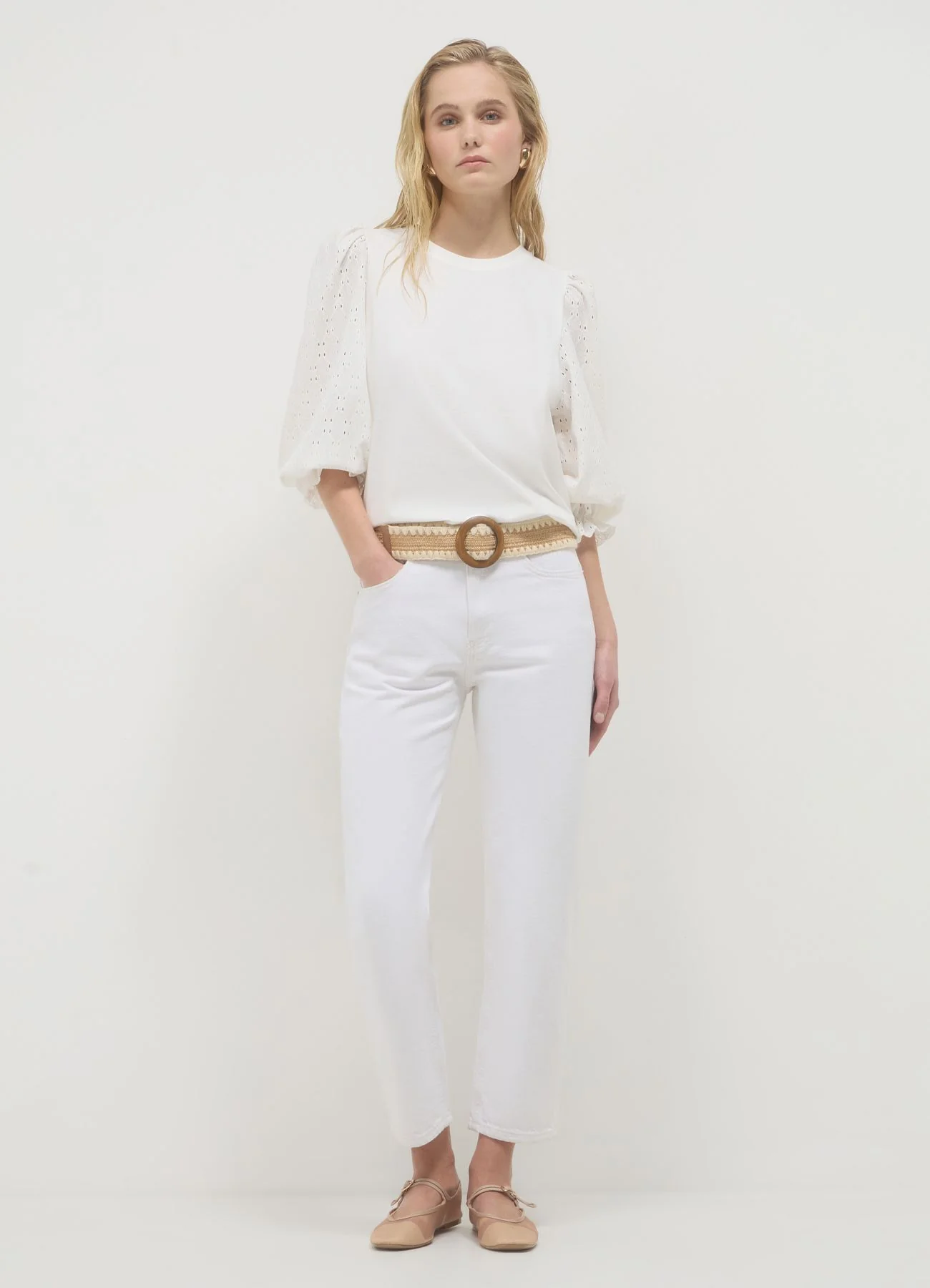 Jeans mom vita alta