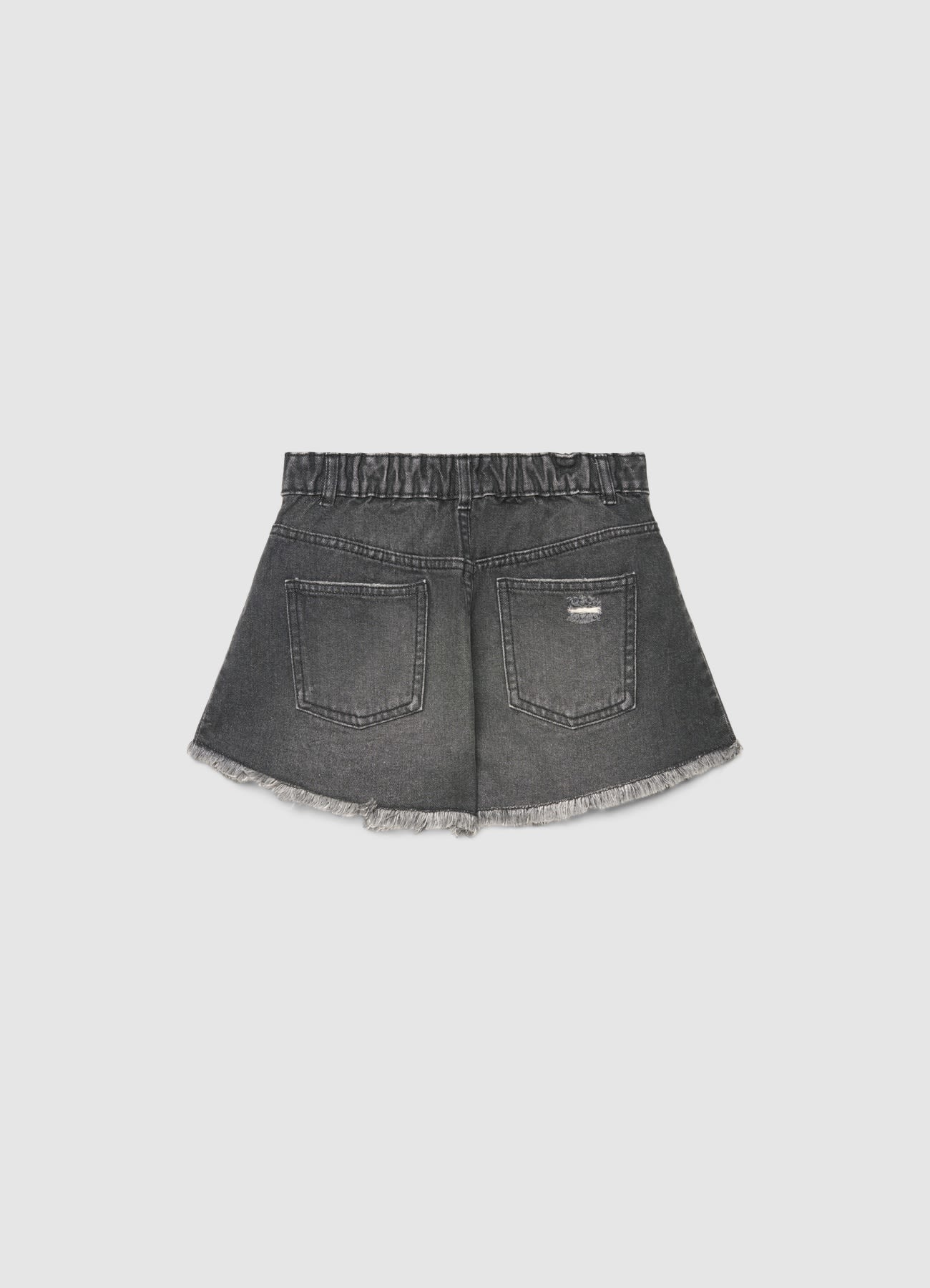Jeans shorts mom fit con strappi - Image 3
