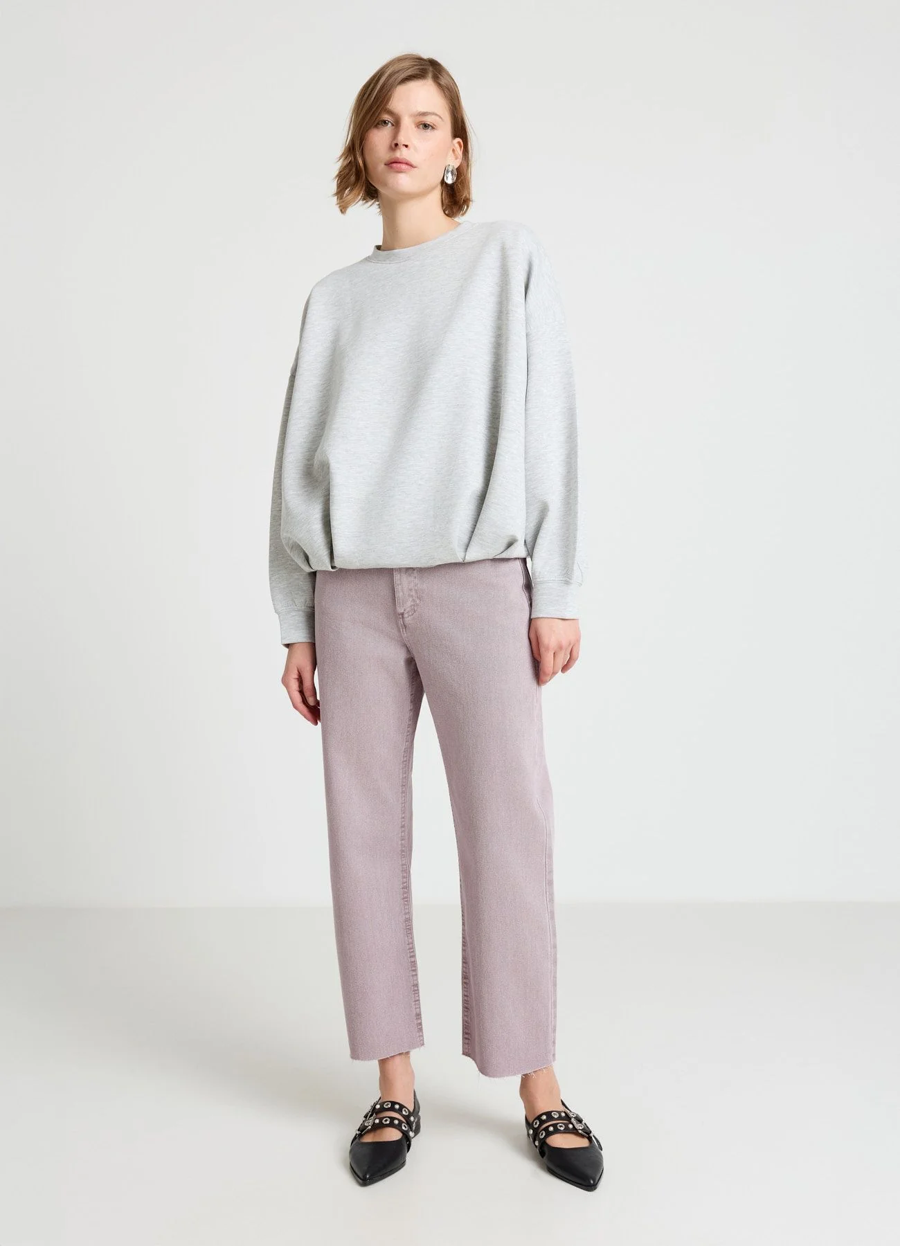 Jeans straight cropped fit - Image 4