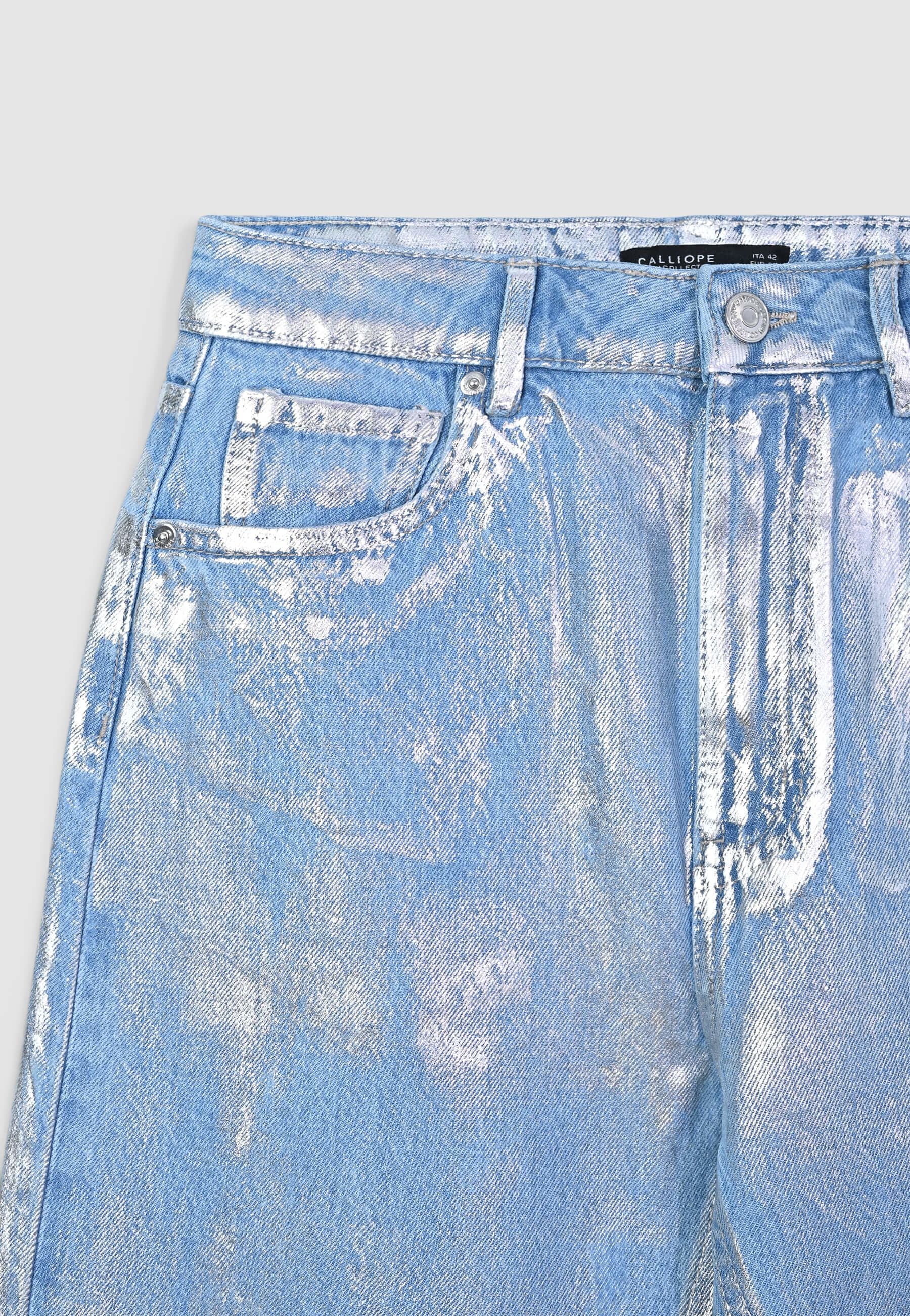 Jeans straight effetto spalmato - Image 6