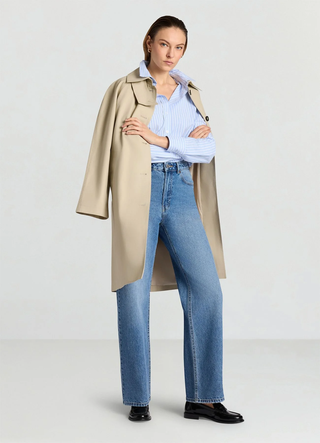 Jeans wide leg a vita alta - Image 3