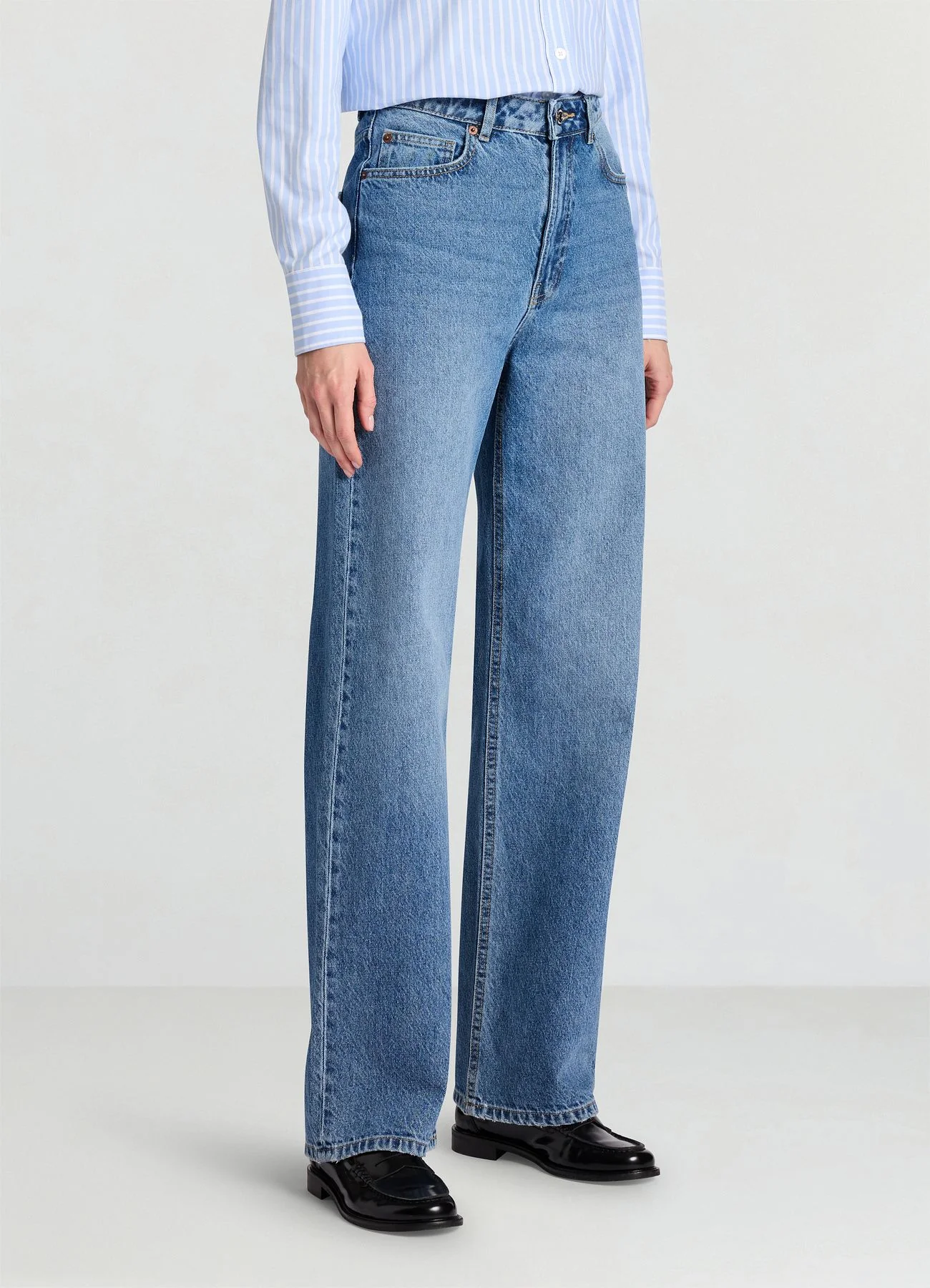Jeans wide leg a vita alta - Image 7