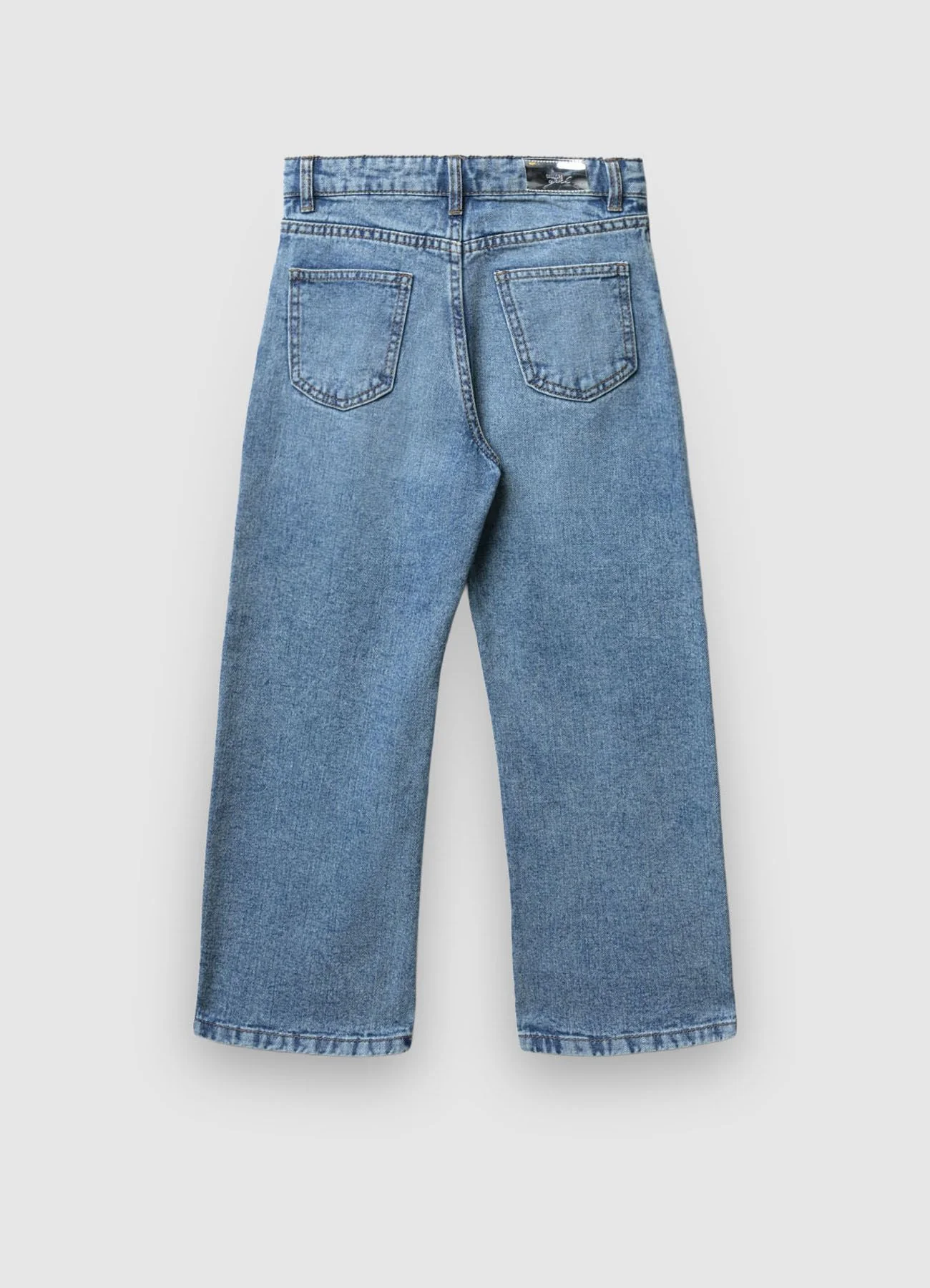 Jeans wide leg con applicazioni - Image 4