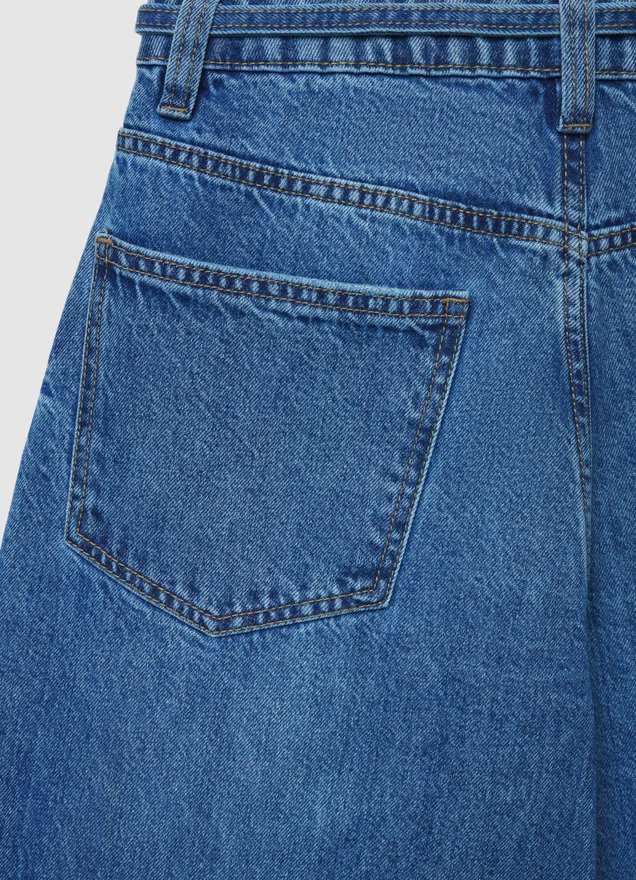 Jeans wide leg con cintura - Image 4