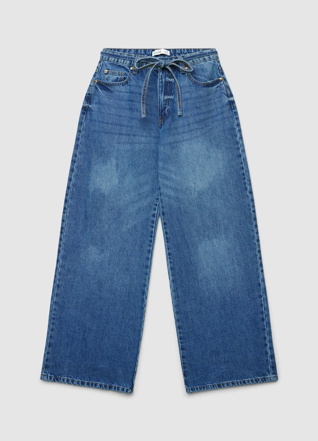 Jeans wide leg con cintura - Image 5
