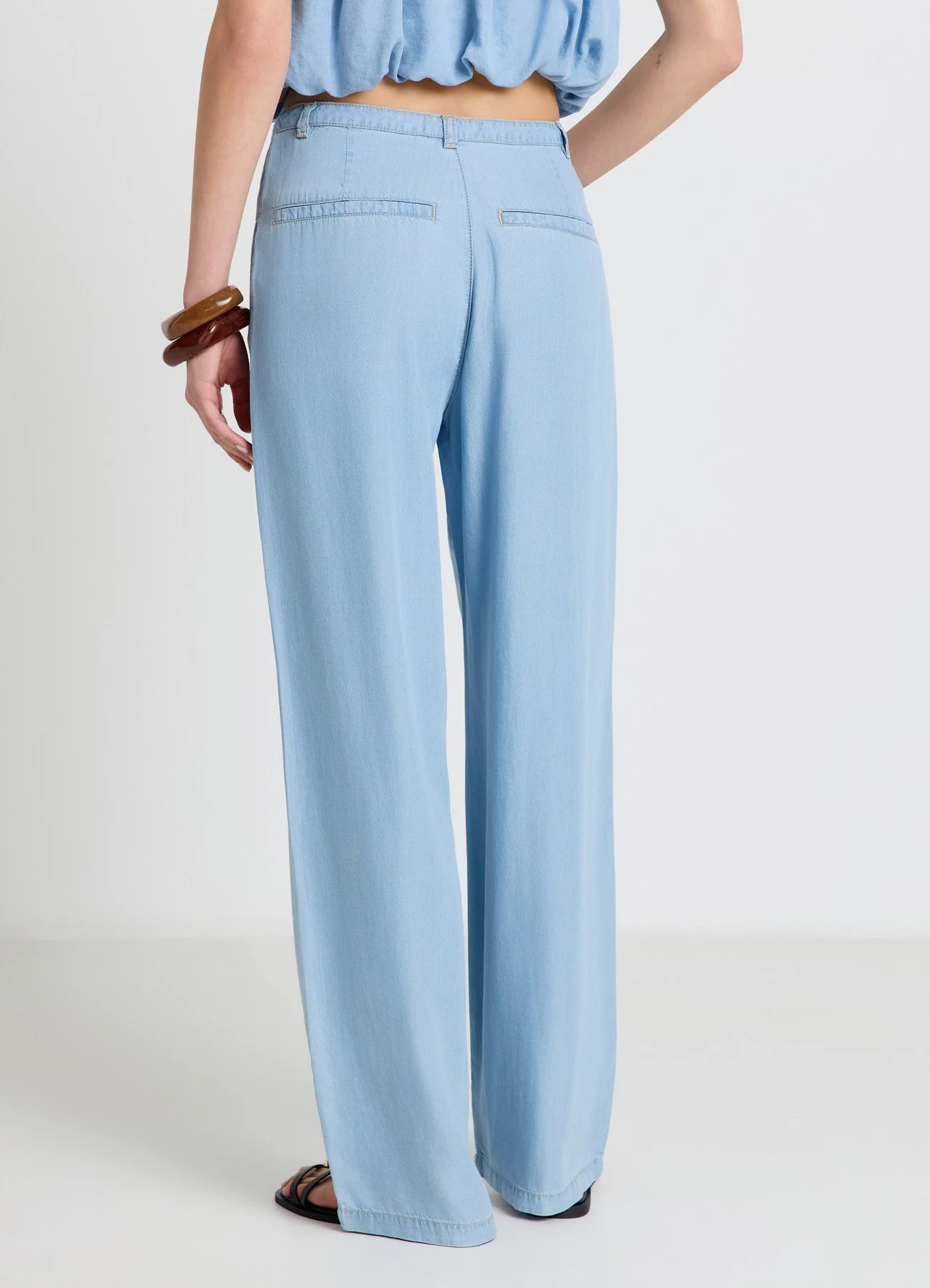 Jeans wide leg con coulisse - Image 3