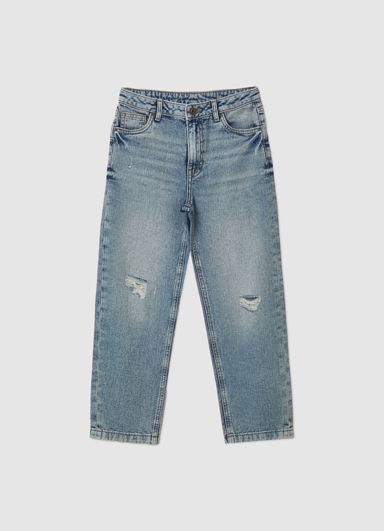 Jeans wide leg con strappi - Image 4