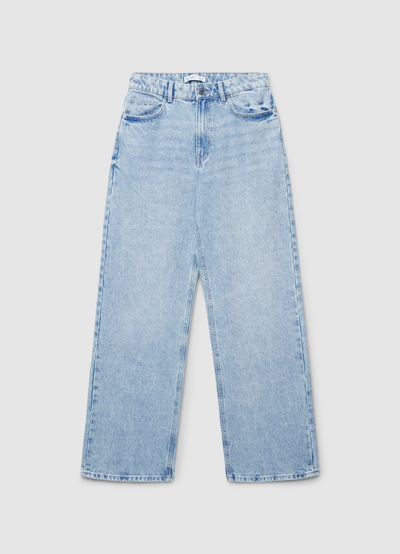 Jeans wide leg con strass - Image 6