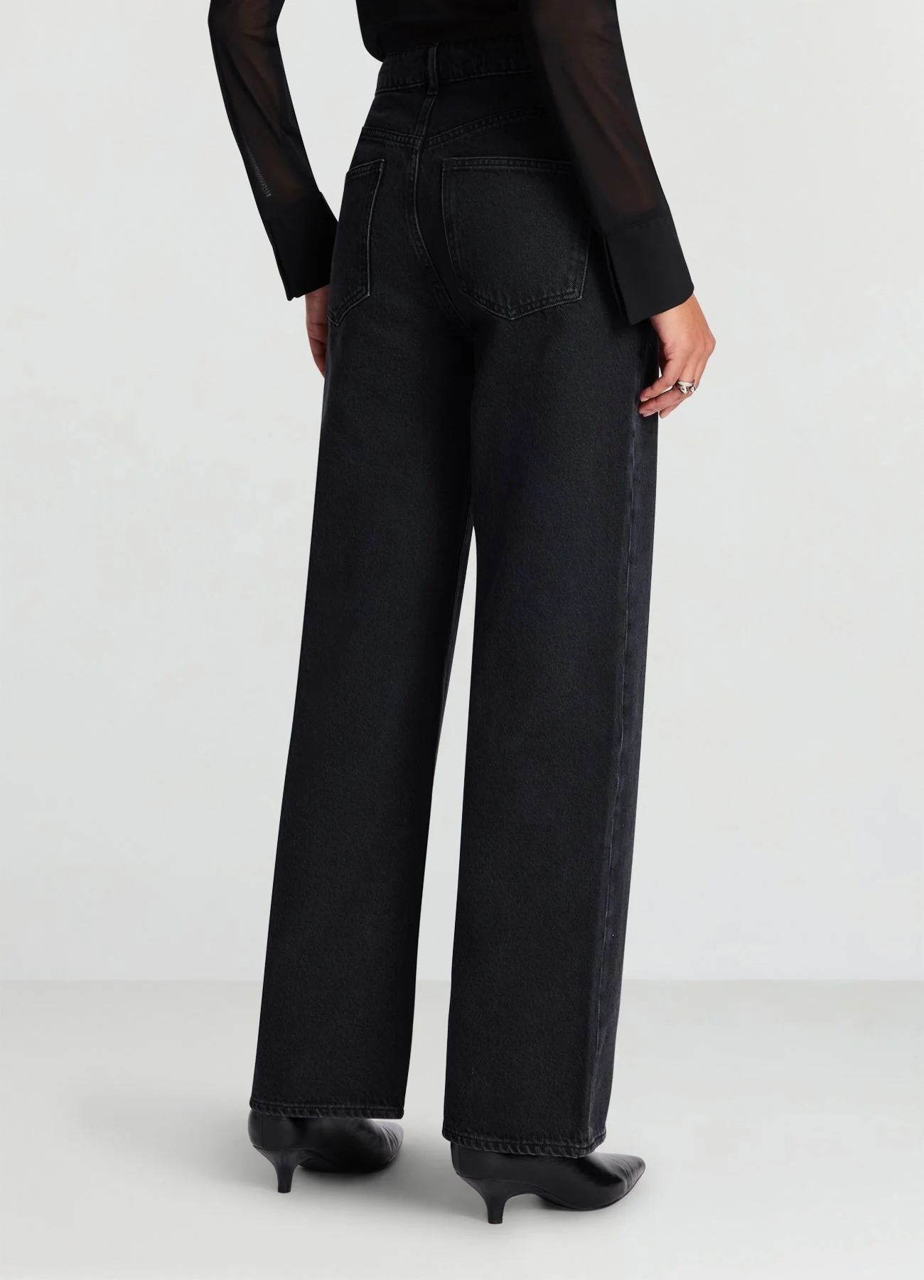 Jeans wide leg con strass - Image 2