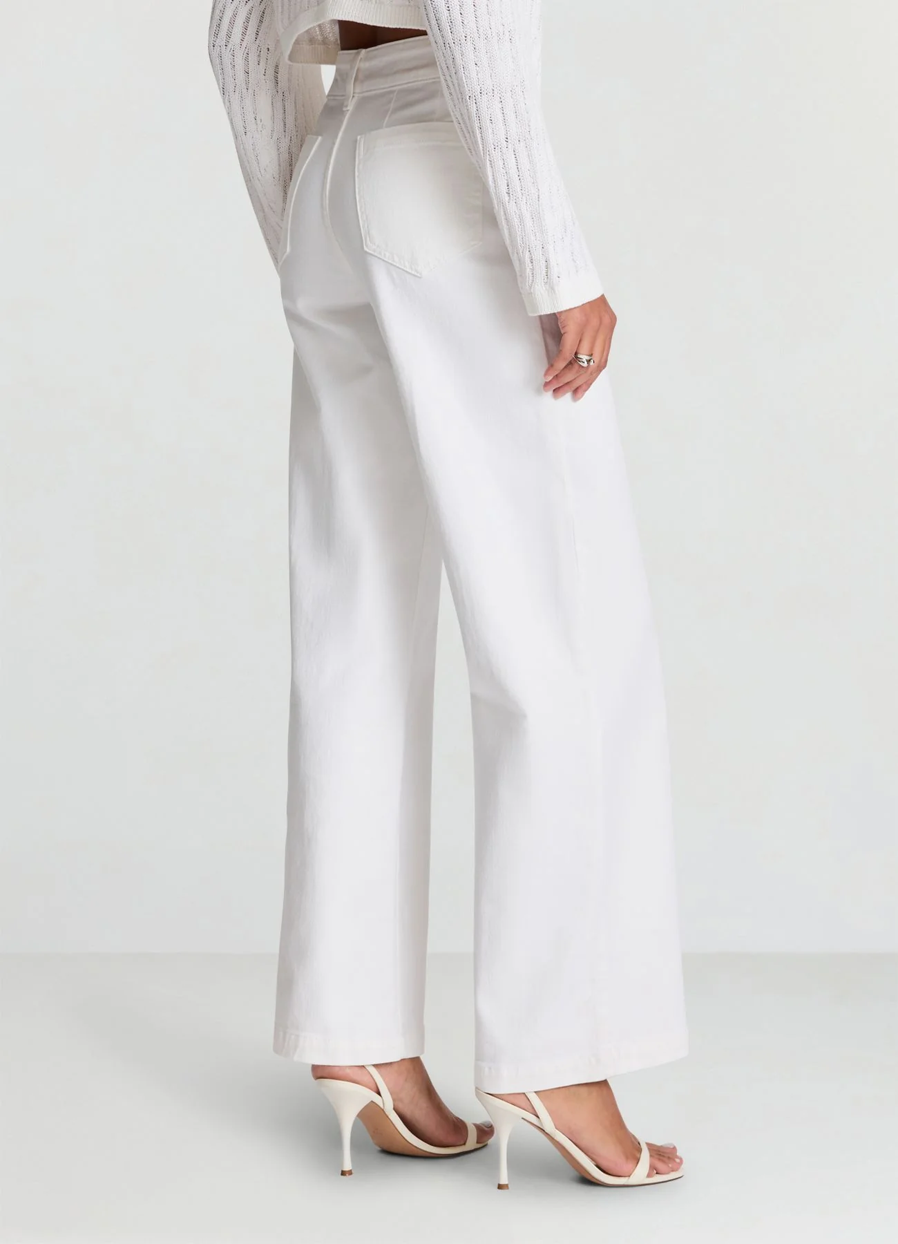 Jeans wide leg vita alta - Image 3