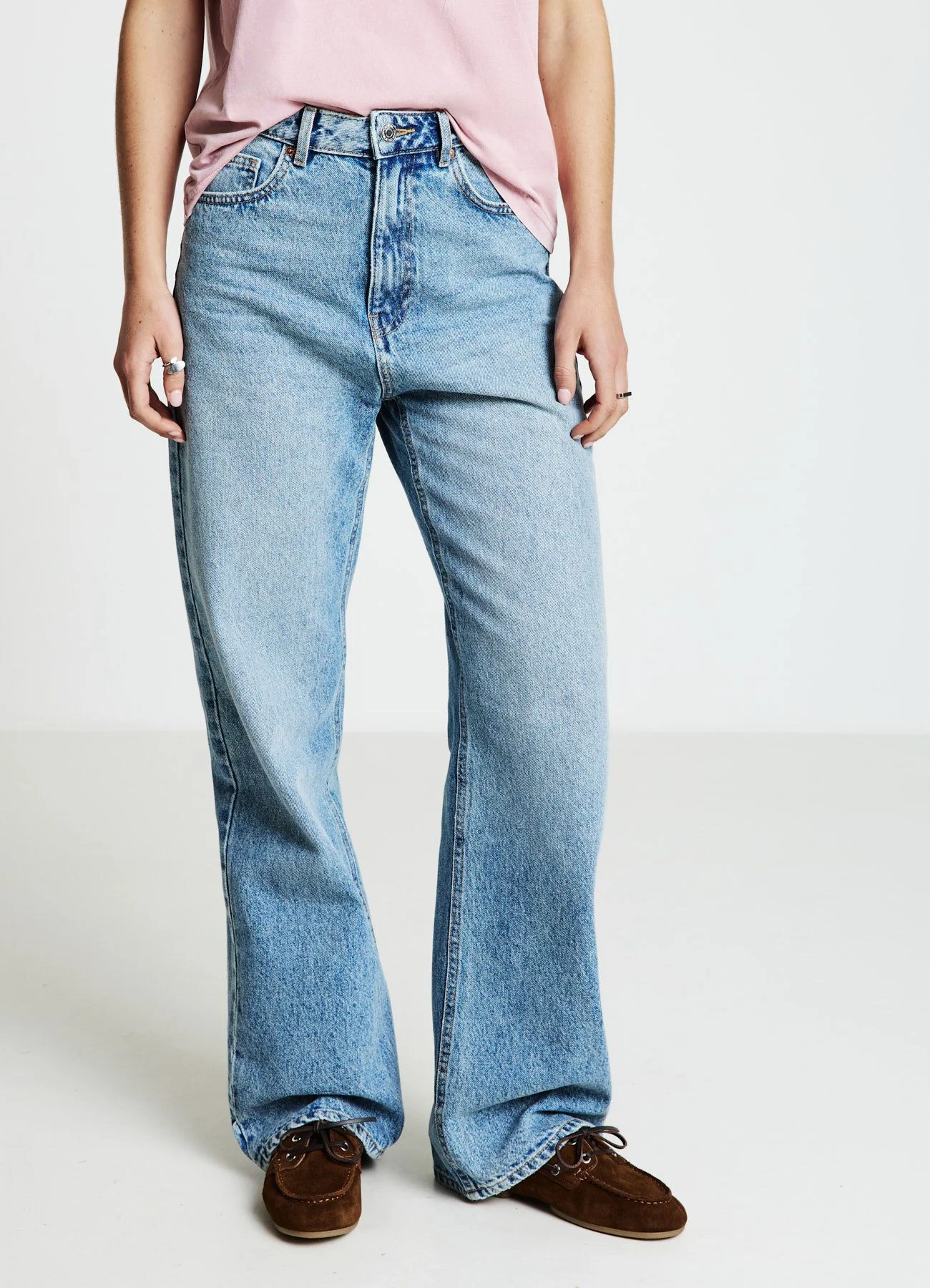 Jeans wide leg vita alta - Image 3