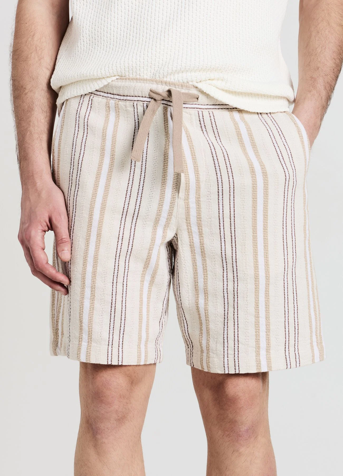 Jogger corto a righe