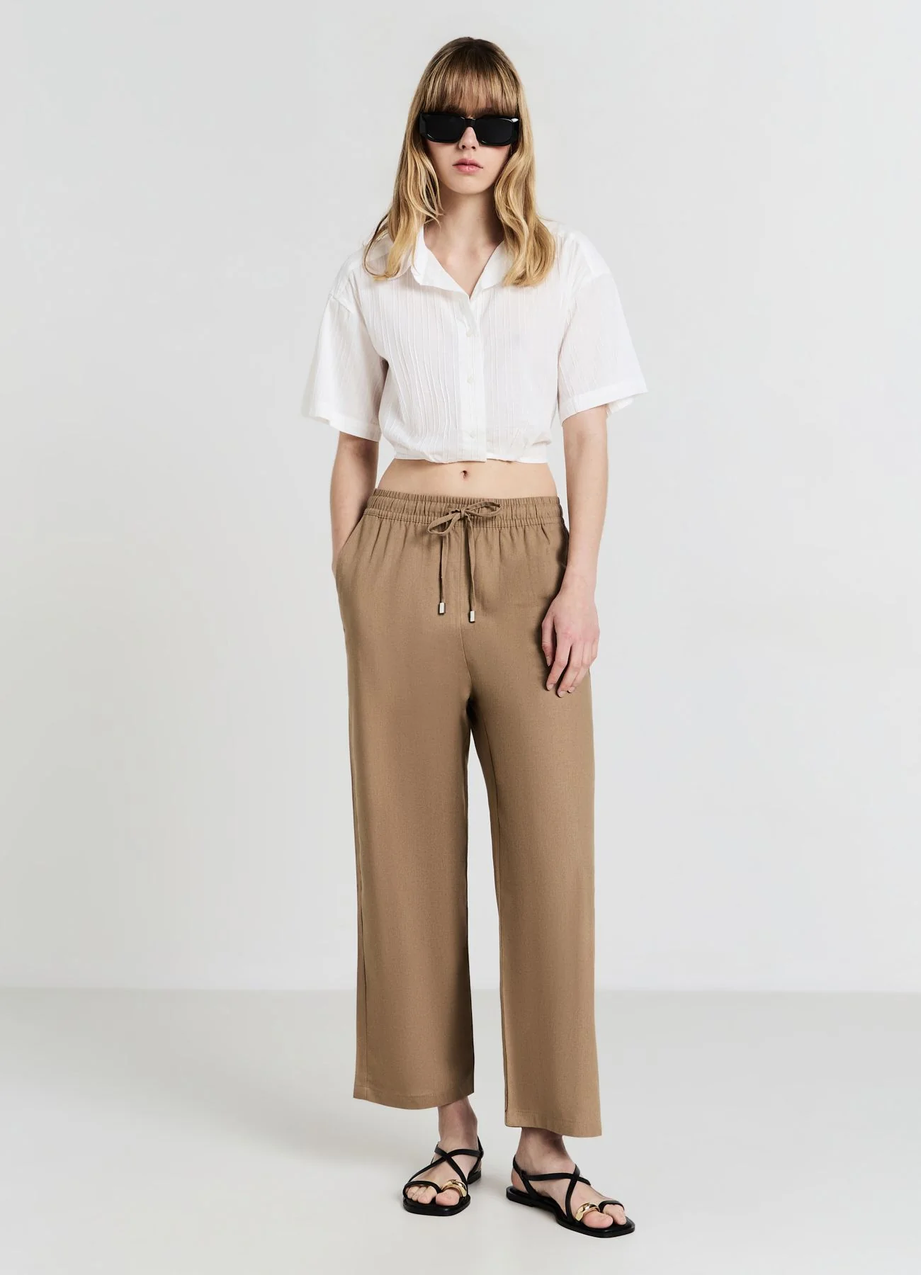 Jogger misto lino