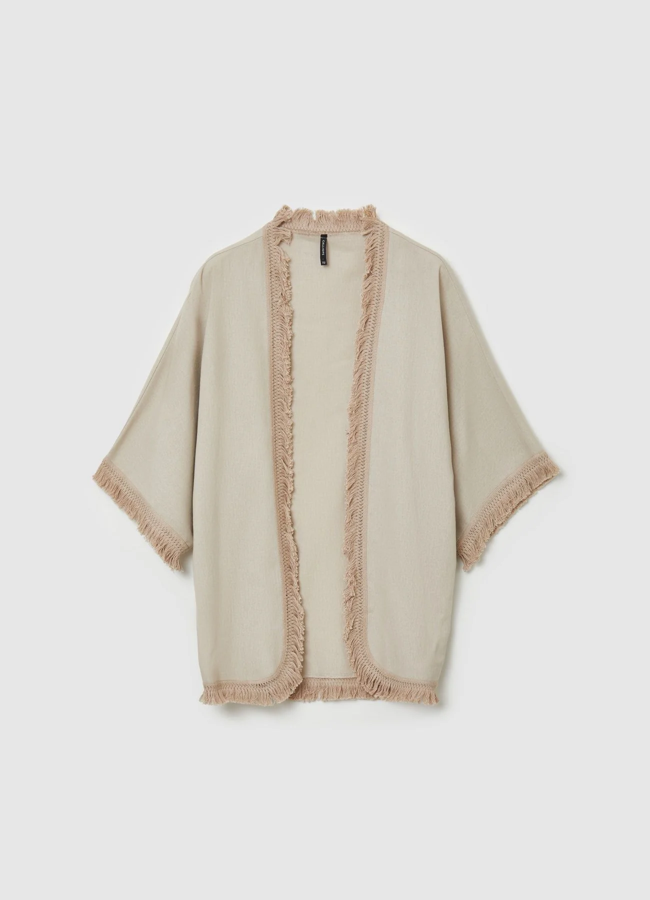 Kimono frange misto lino - Image 5