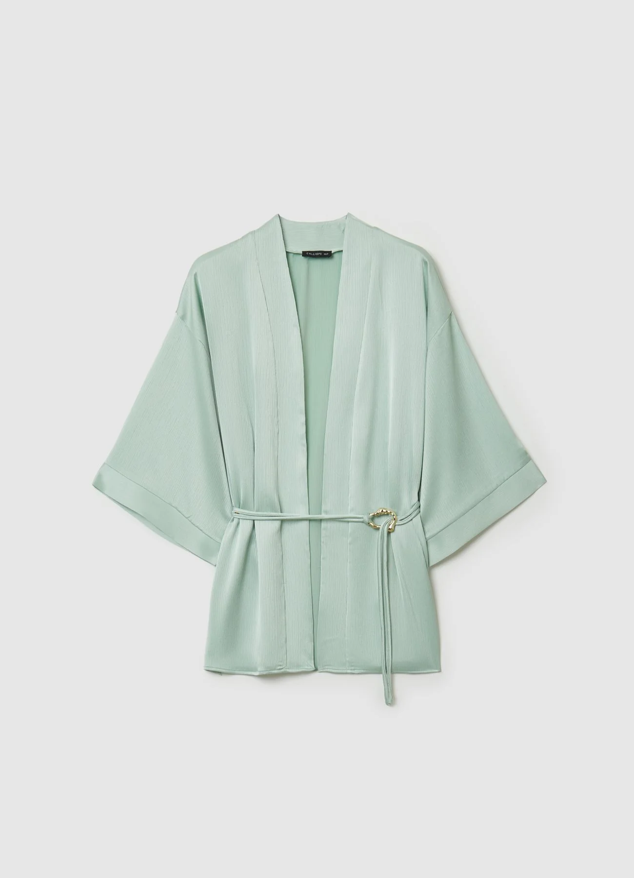 Kimono plissettato con cintura
