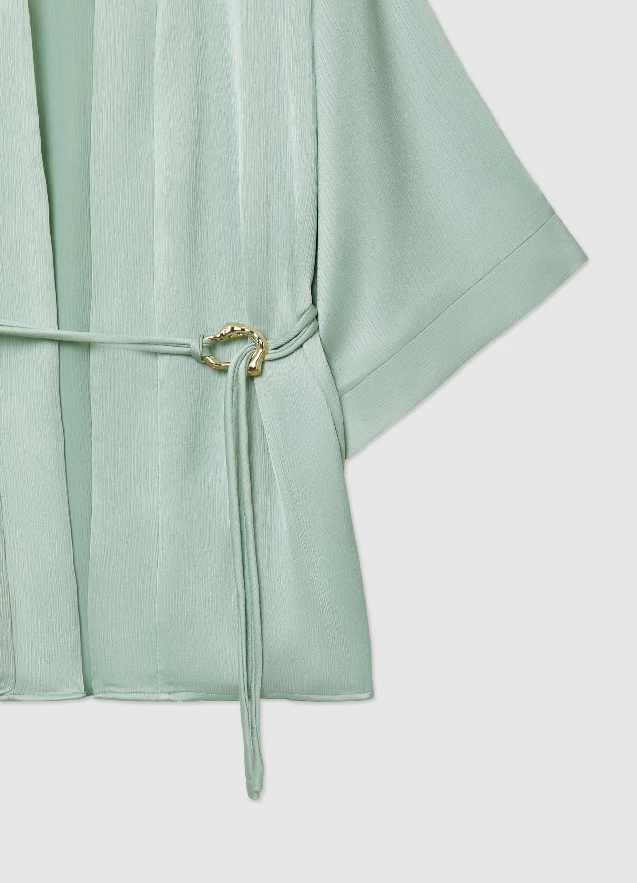 Kimono plissettato con cintura - Image 2